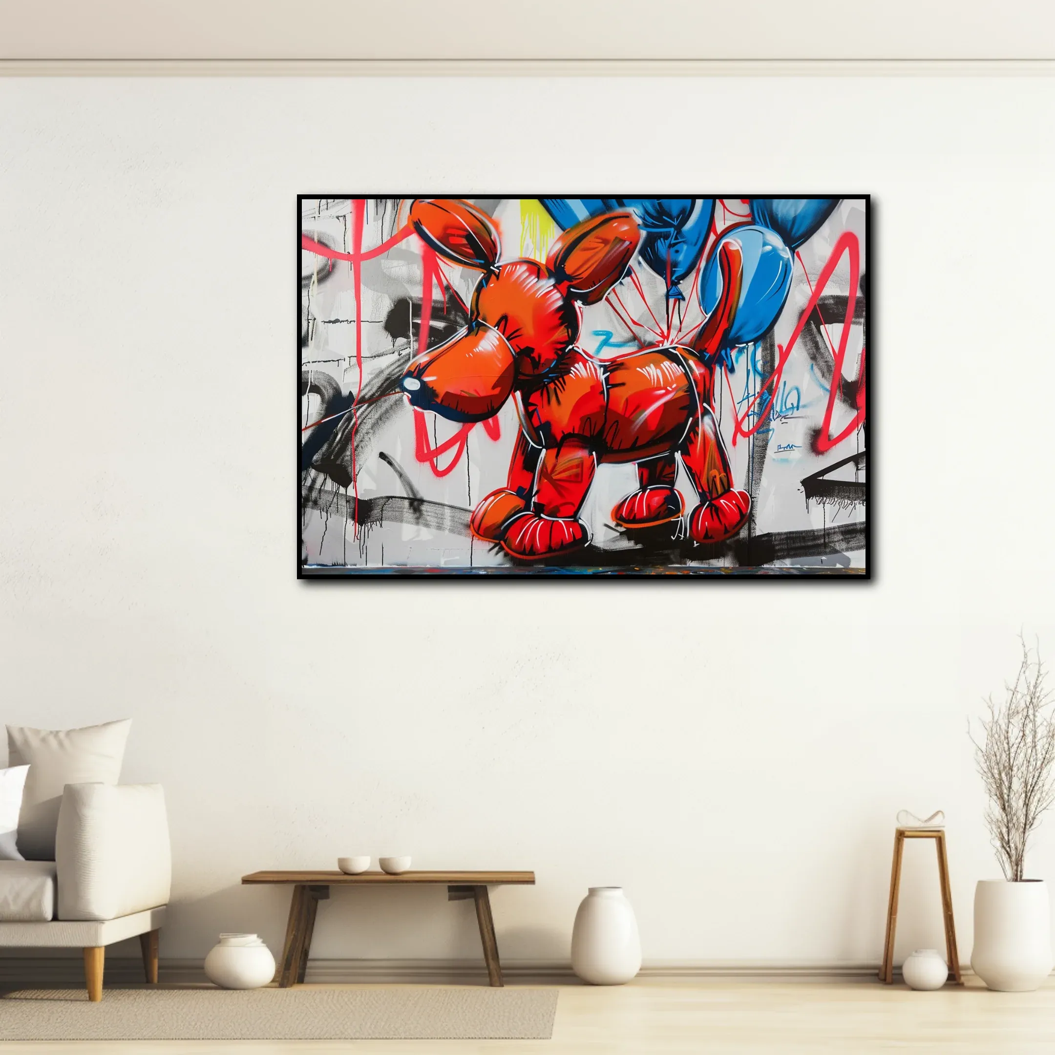 Tableau Street Art Dog Ballons – Image 2