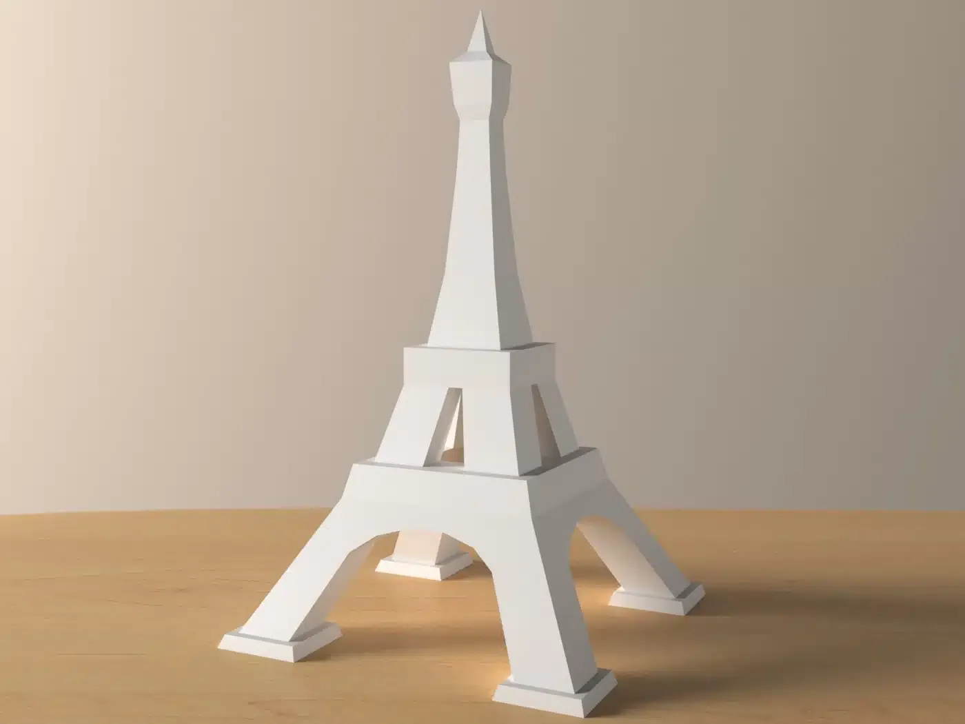 Papercraft de la Tour Eiffel en origami 3D