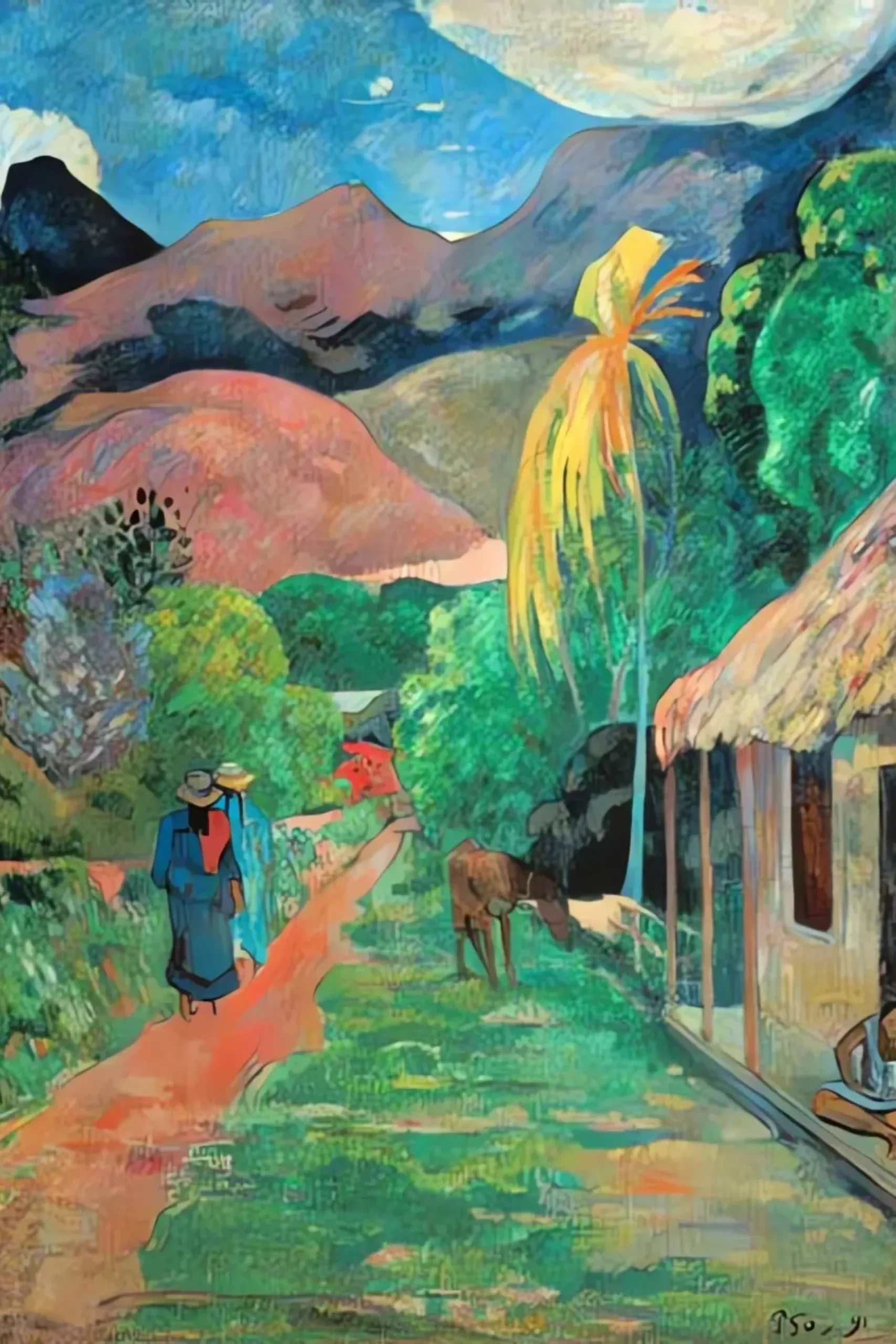 Rue de tahiti - Paul Gauguin – Image 3