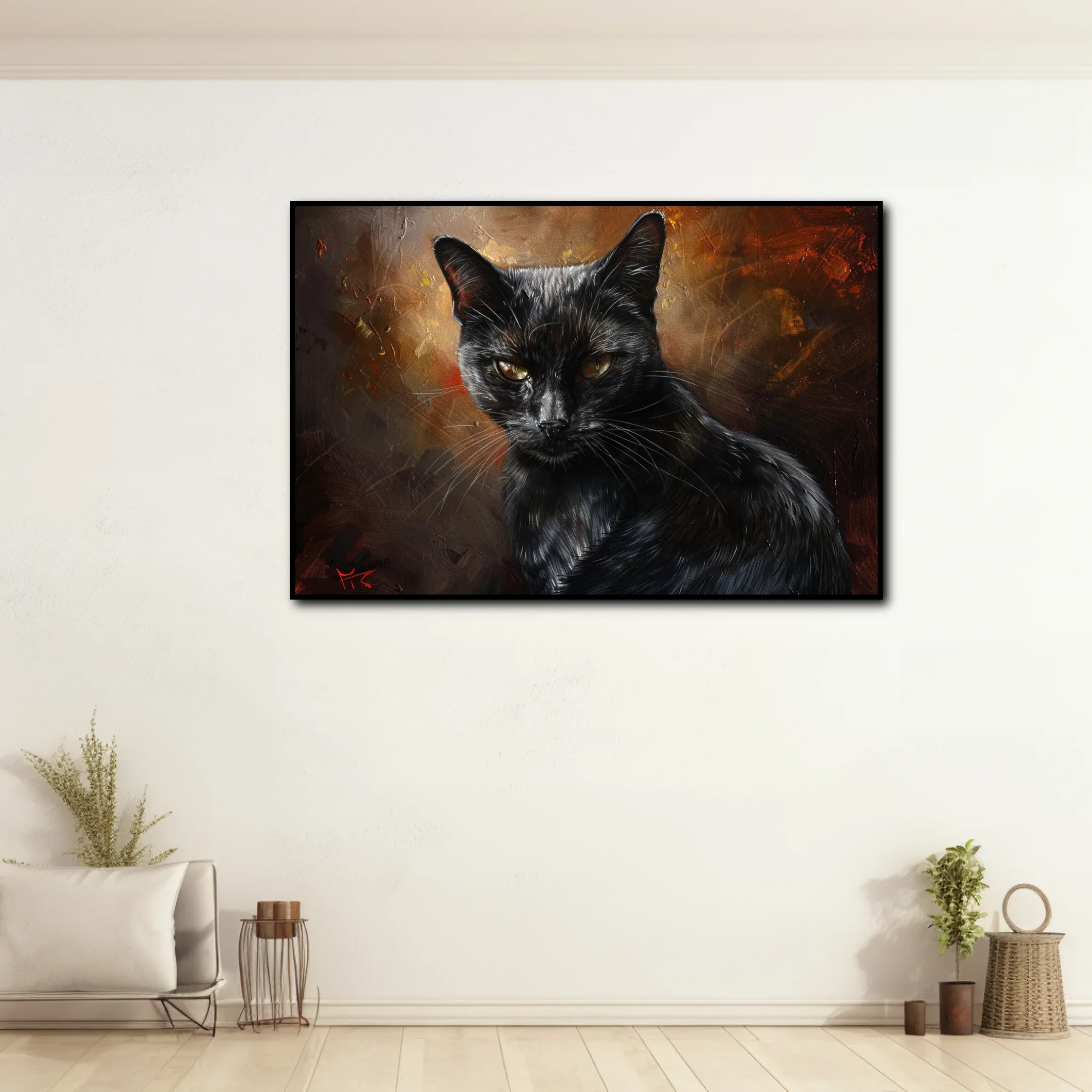 Peinture Chat Noir – Image 2