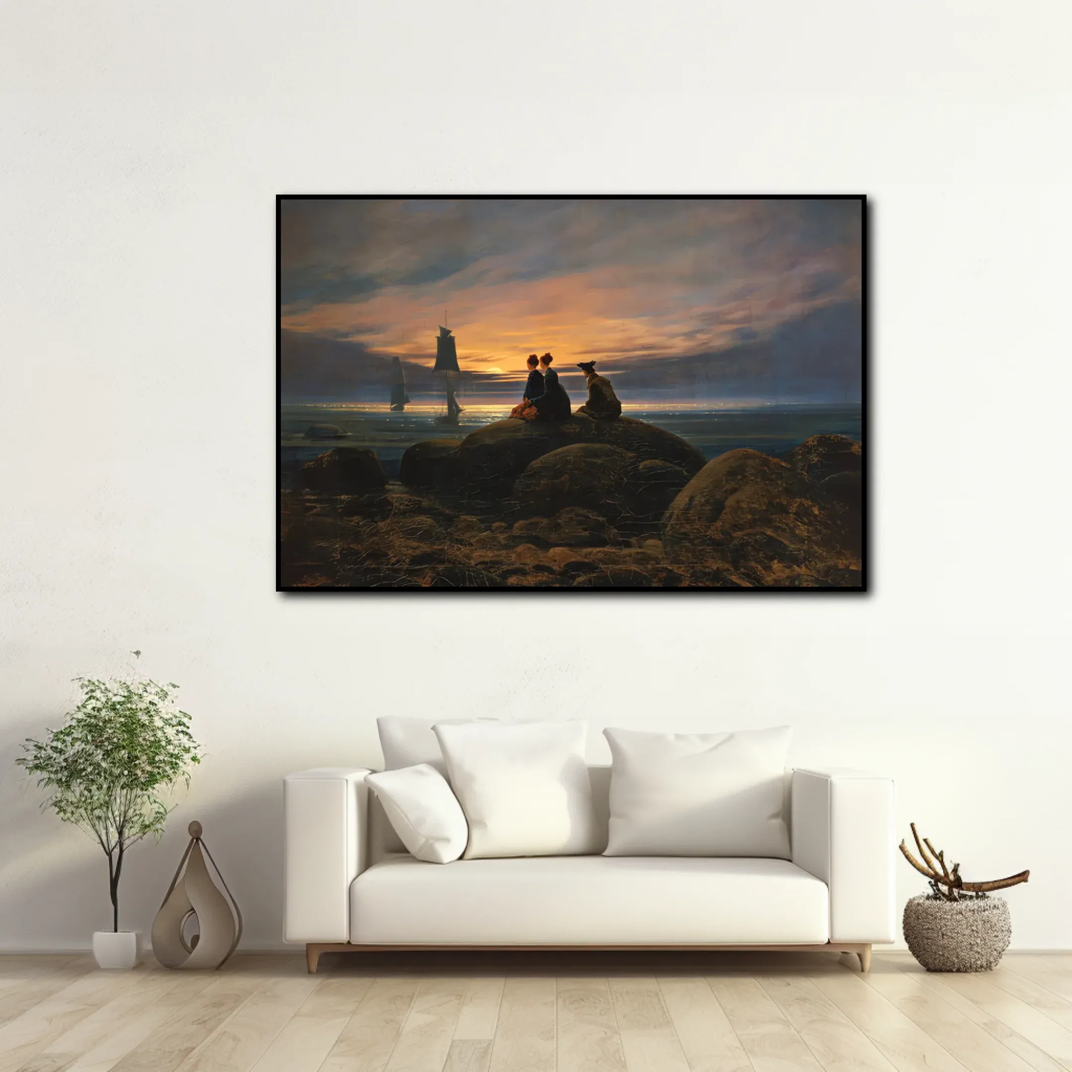 Escalier de lune à la mer - Caspar David Friedrich – Image 2