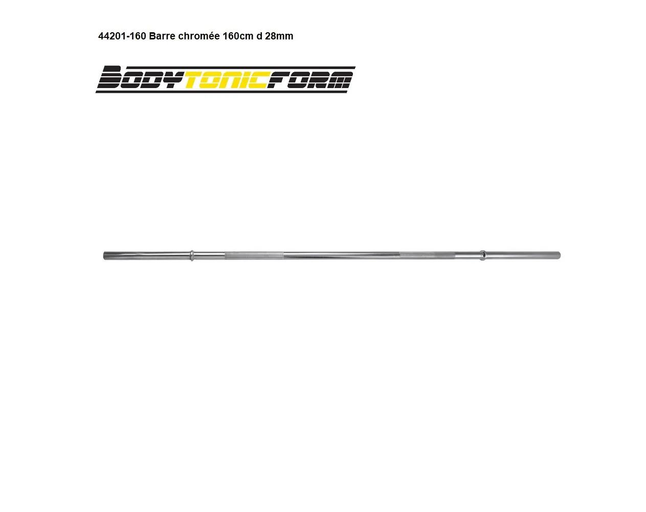 Barre musculation 28mm longueur 160 cm