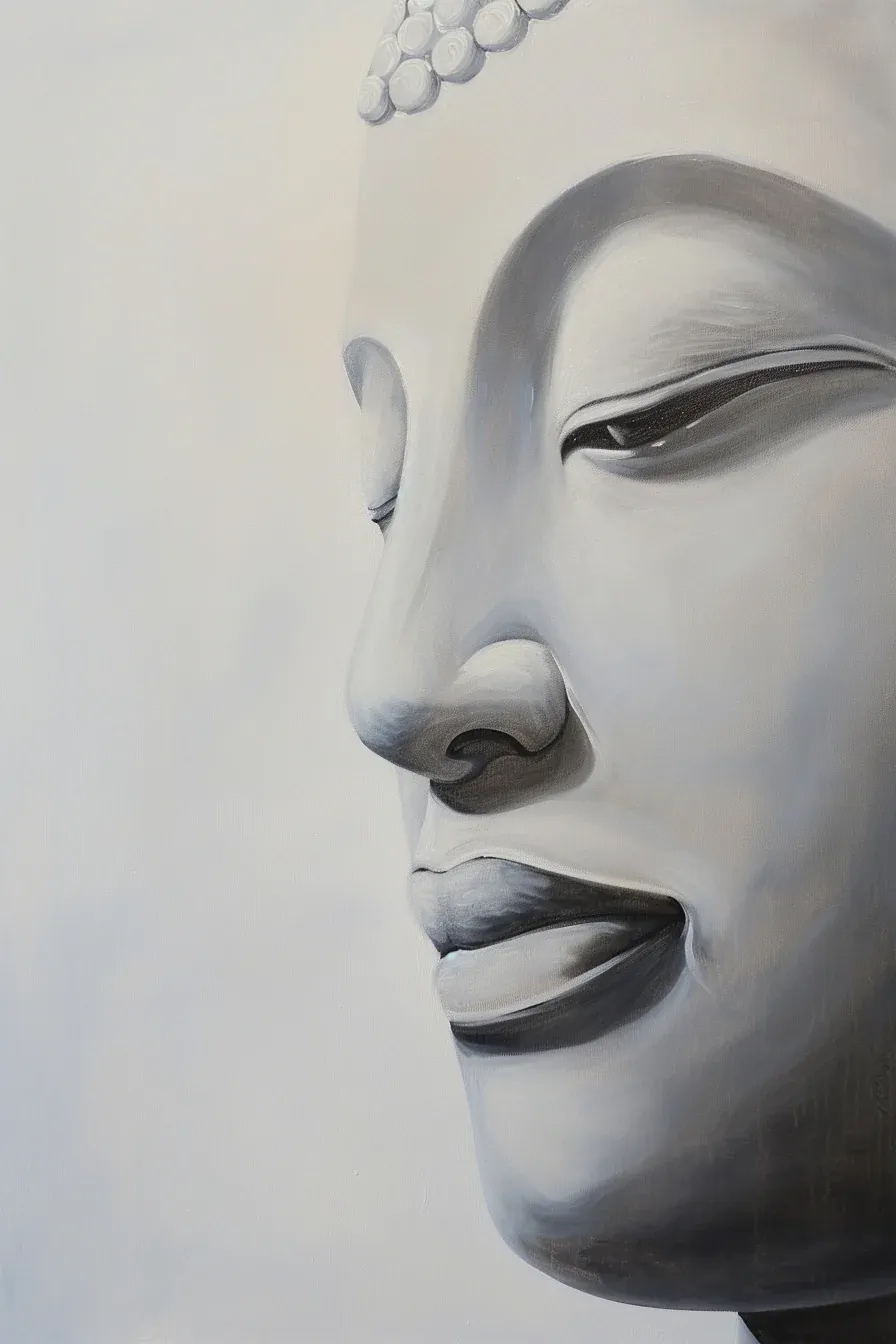 Peinture Visage de Bouddha – Image 3