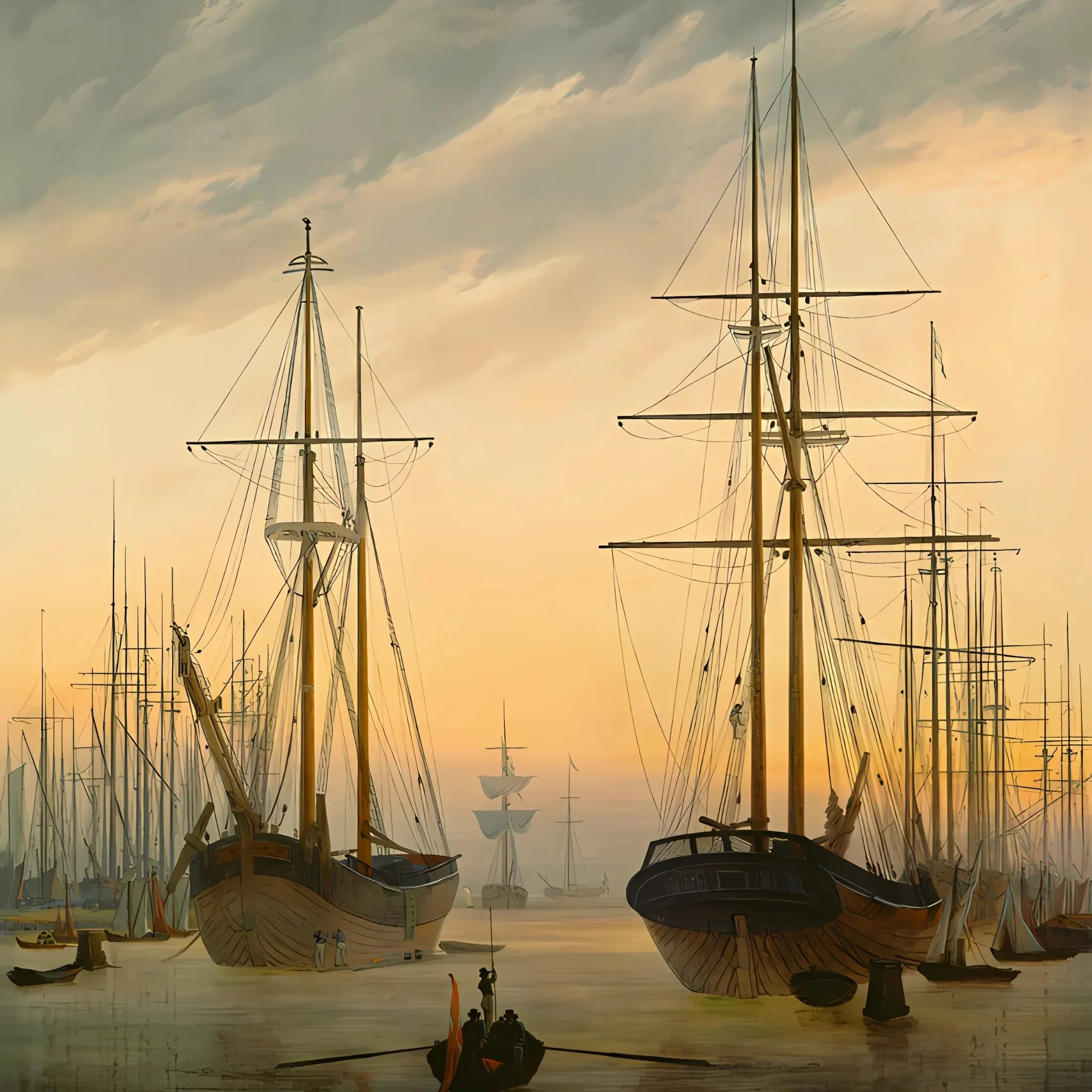 Vue du port - Caspar David Friedrich – Image 3