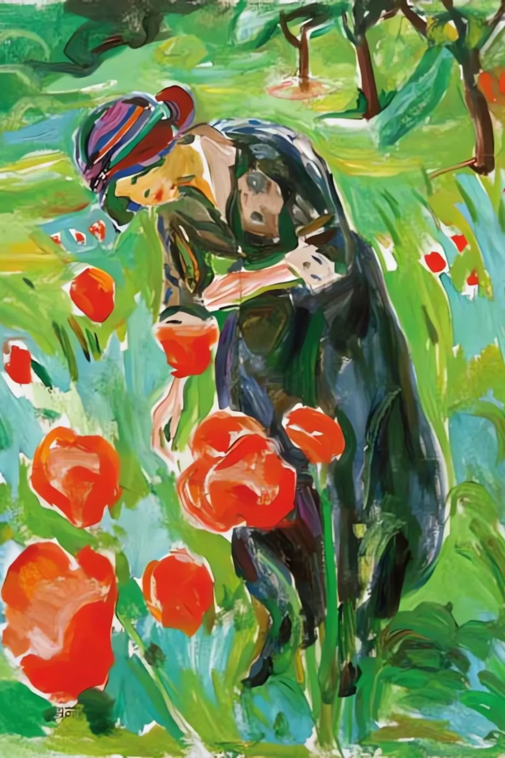Femme avec coquelicots - Edvard Munch – Image 3