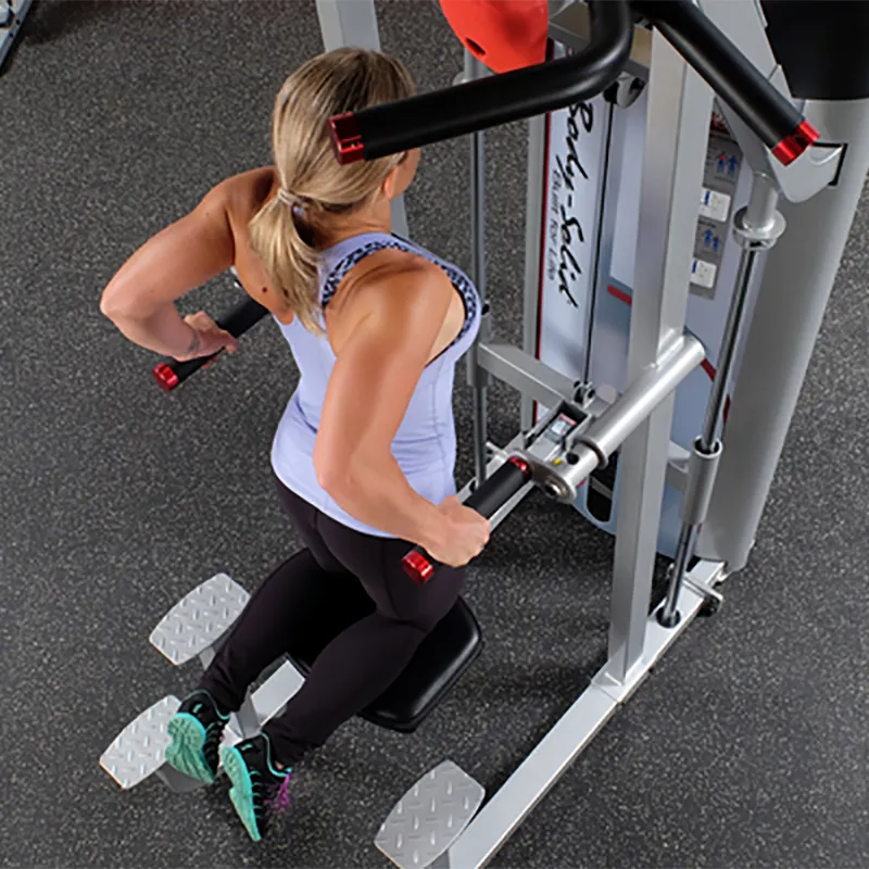 Machine chin dip contrepoids no gravity Pro Club Line Série 2 – S2ACD Bodysolid – Image 3