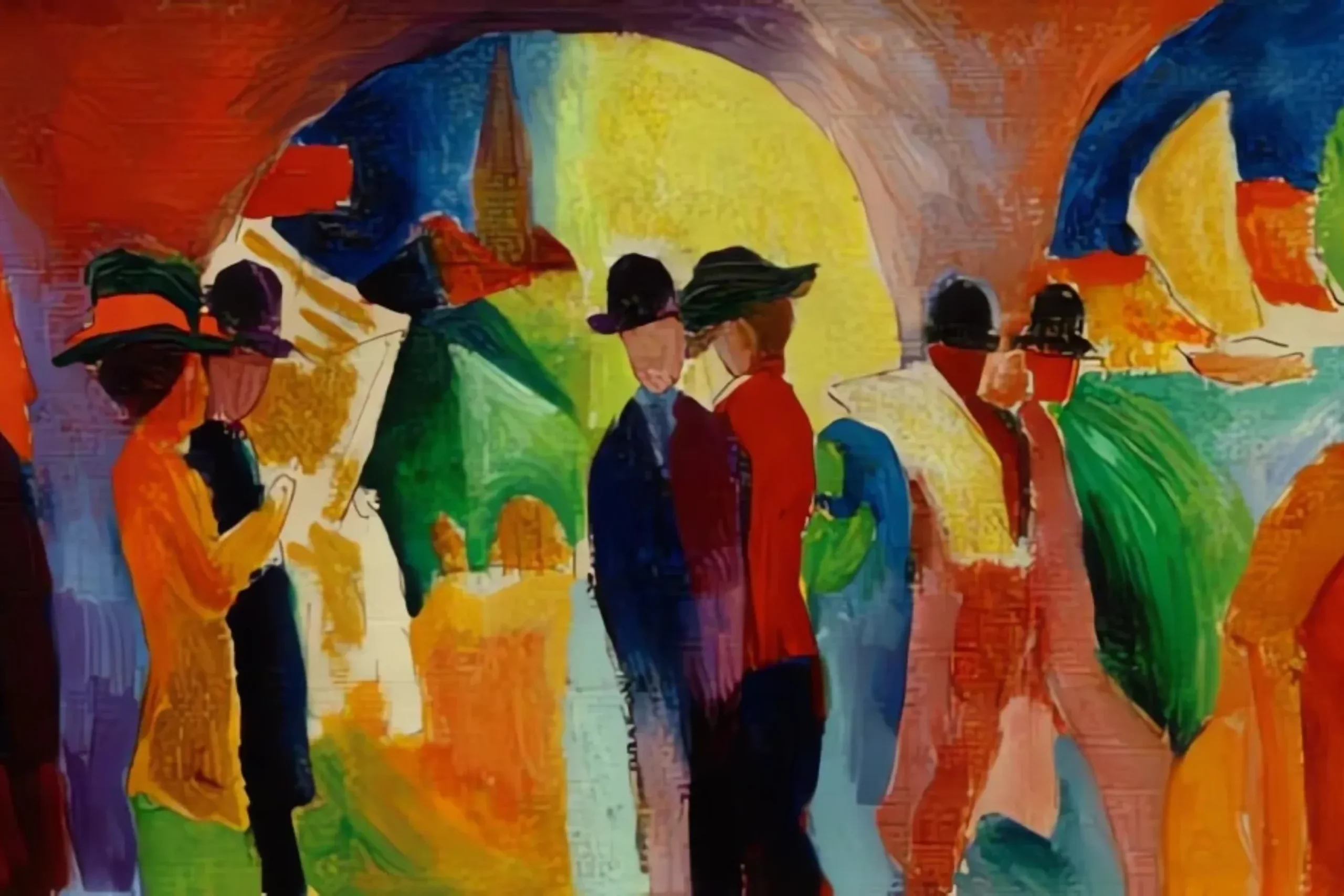 Colonnade avec voilier I - August Macke – Image 3