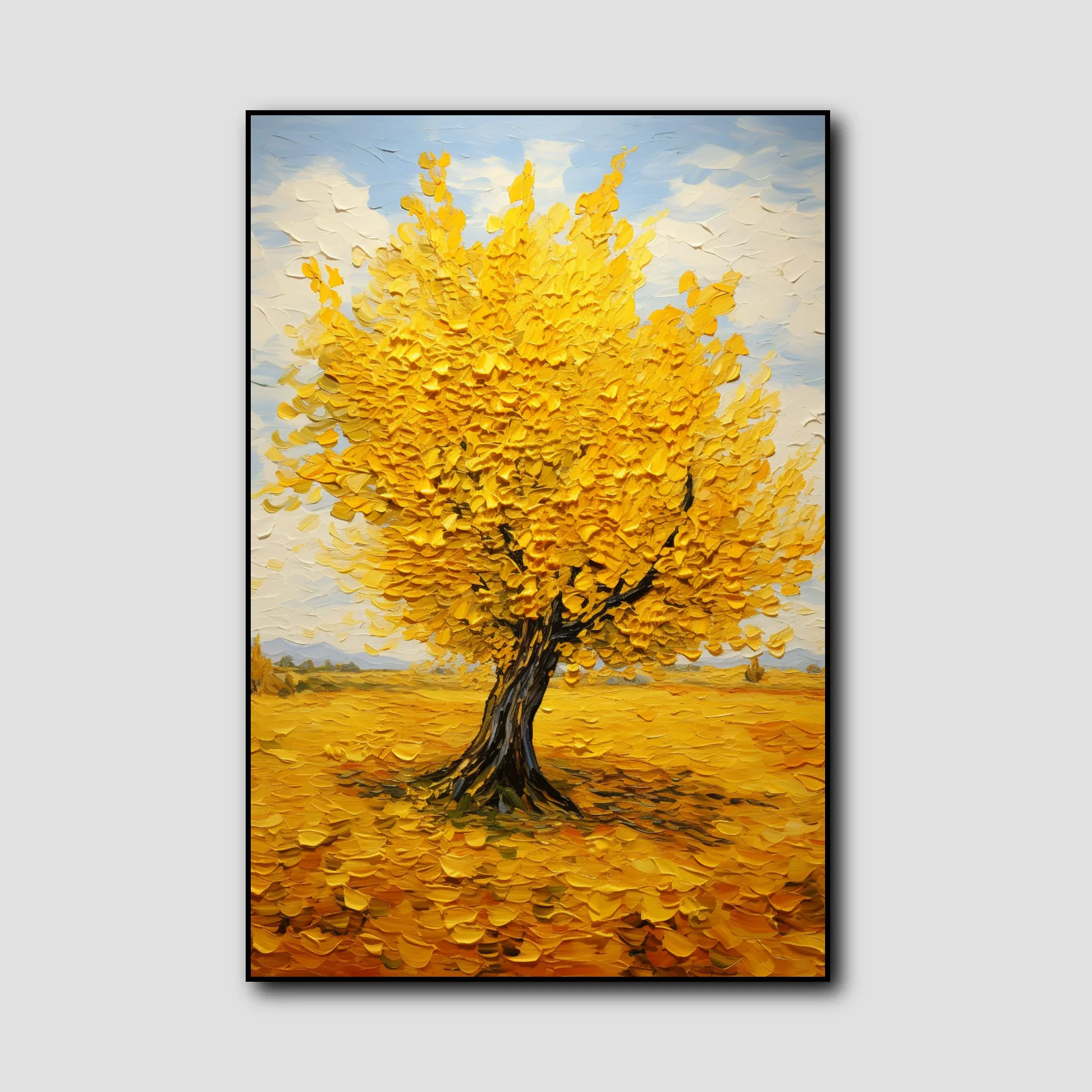 Tableau Arbre Jaune
