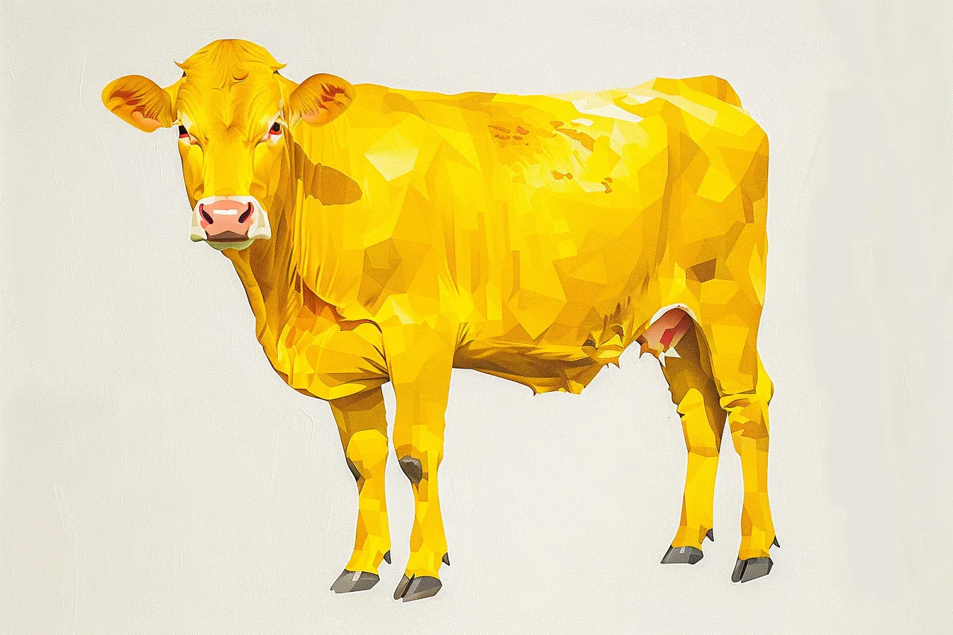 Tableau Vache Jaune – Image 3