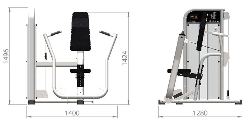 Presse verticale pectoraux EXIGO FITNESS 1005-1 – Image 8