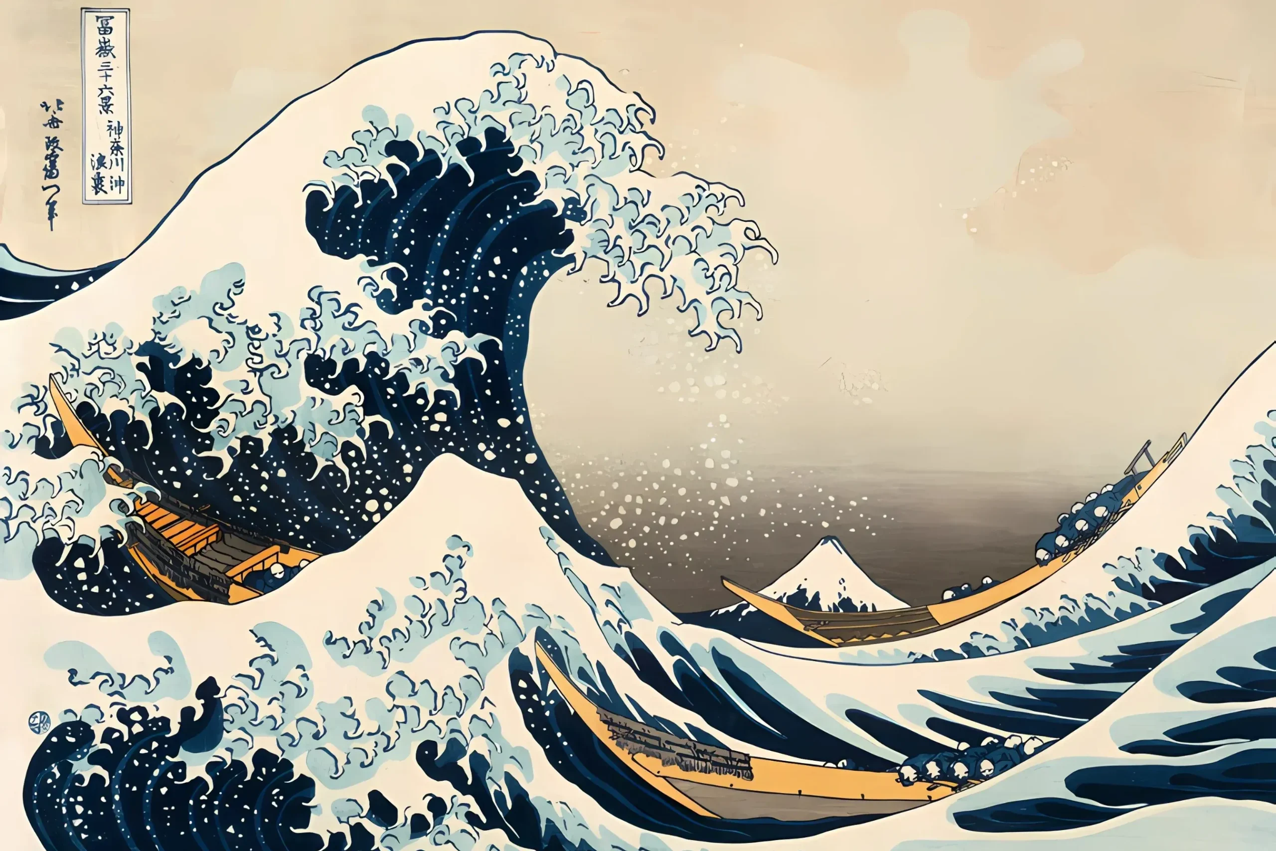 La grande vague de Kanagawa - Hokusai – Image 3