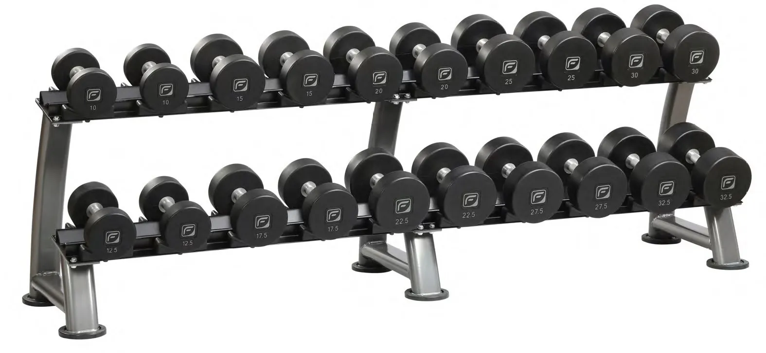 Haltères polyuréthane monobloc PU