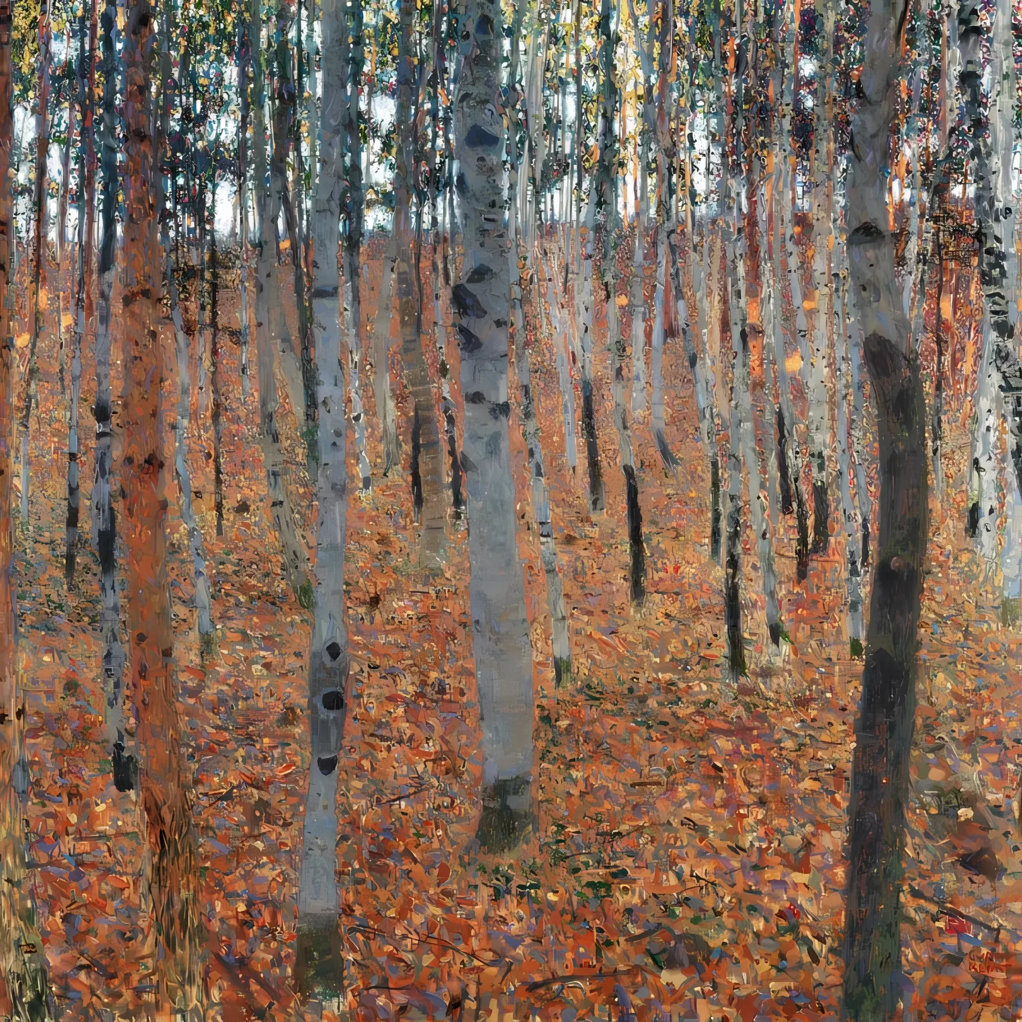 Forêt de bouleaux - Gustav Klimt – Image 3