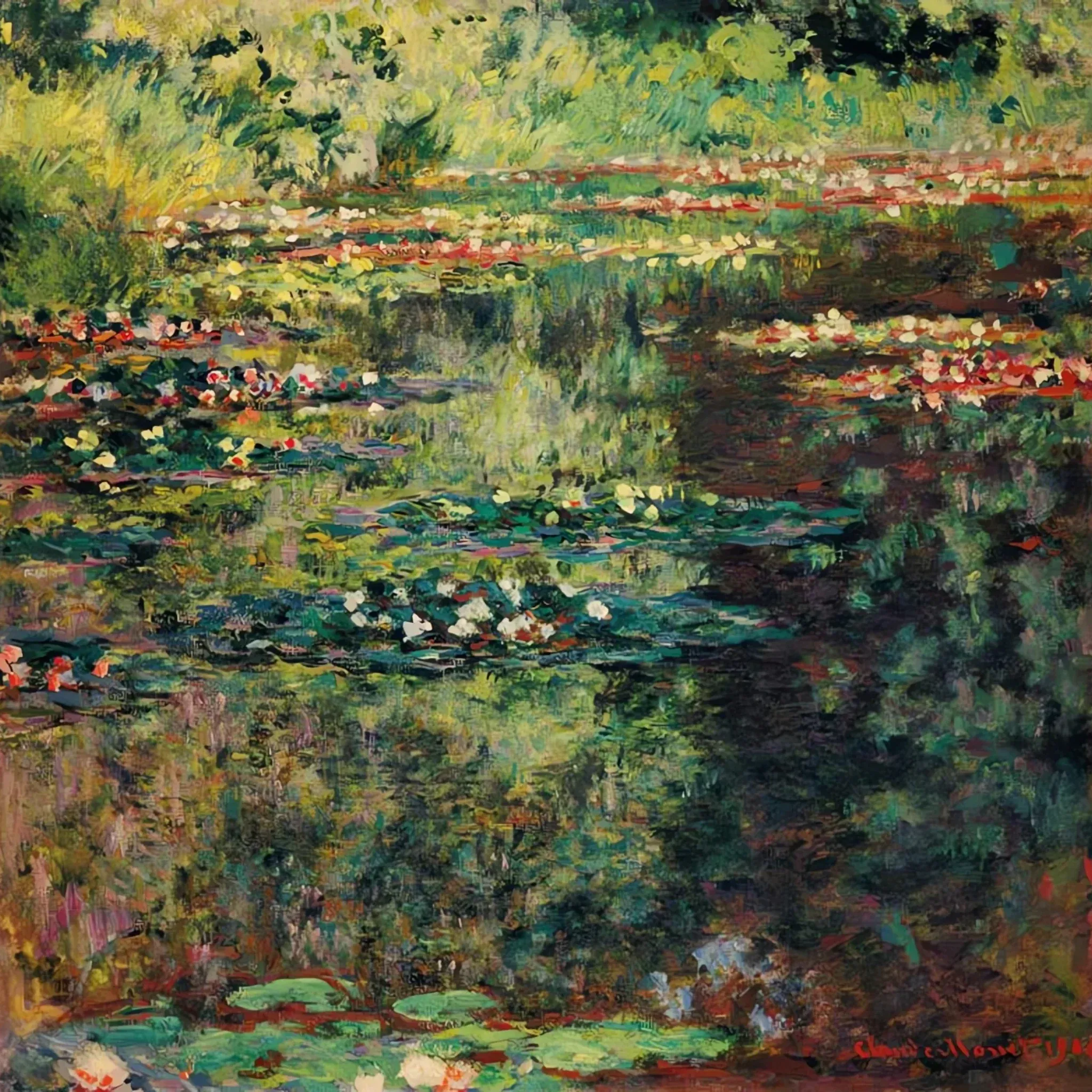Étang de rose de mer - Claude Monet – Image 3
