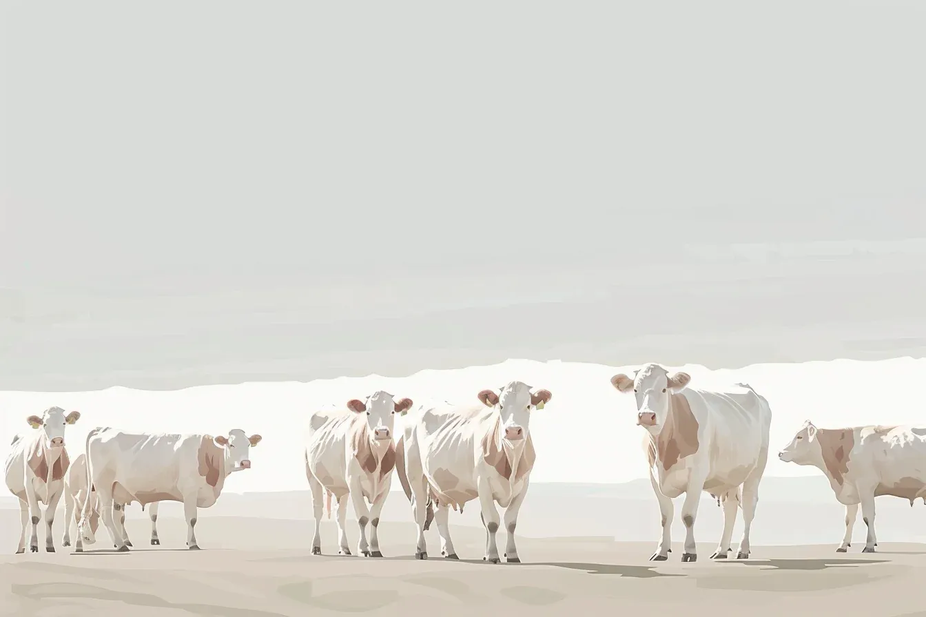 Tableau Troupeau de Vaches – Image 3