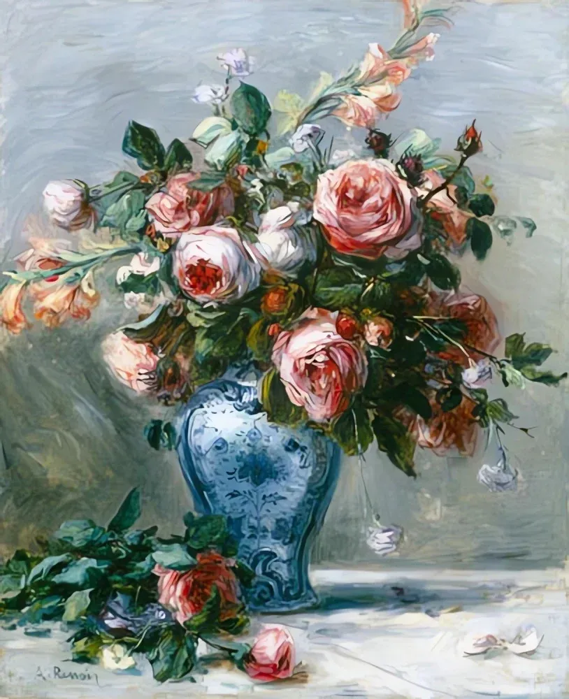 Vase de roses - Pierre-Auguste Renoir – Image 3