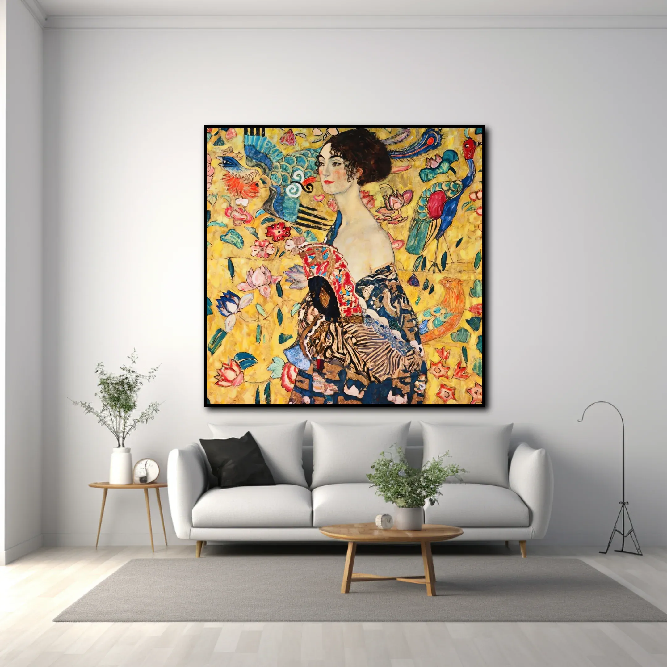 La dame à l'éventail - Gustav Klimt – Image 2