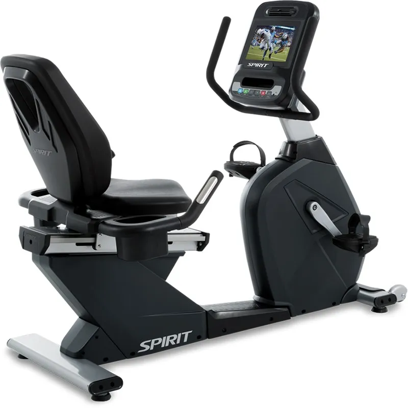 Vélo semi allongé recumbent écran tactile TV CR900TFT SPIRIT FITNESS
