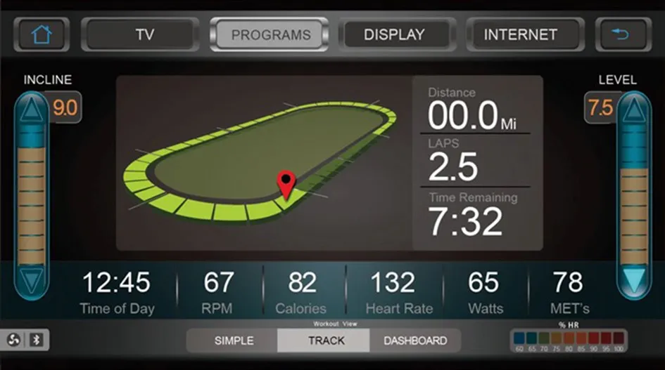 Tapis de course écran tactile CT900TFT SPIRIT FITNESS – Image 7