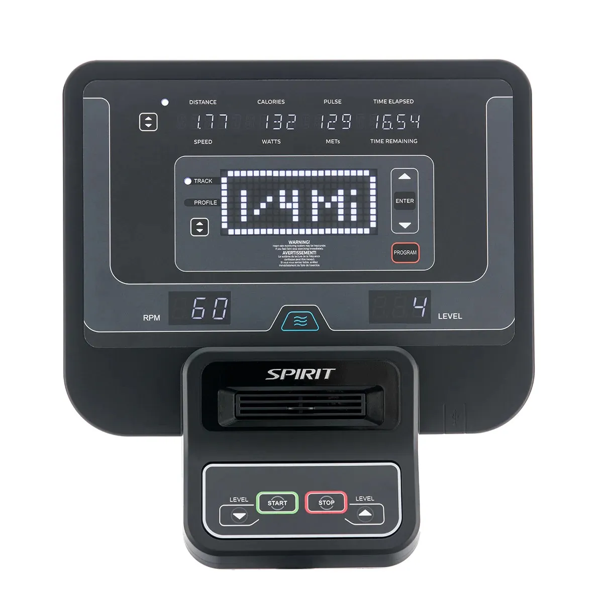 Vélo droit entrainement SPIRIT CU800+ sans prise – Image 7