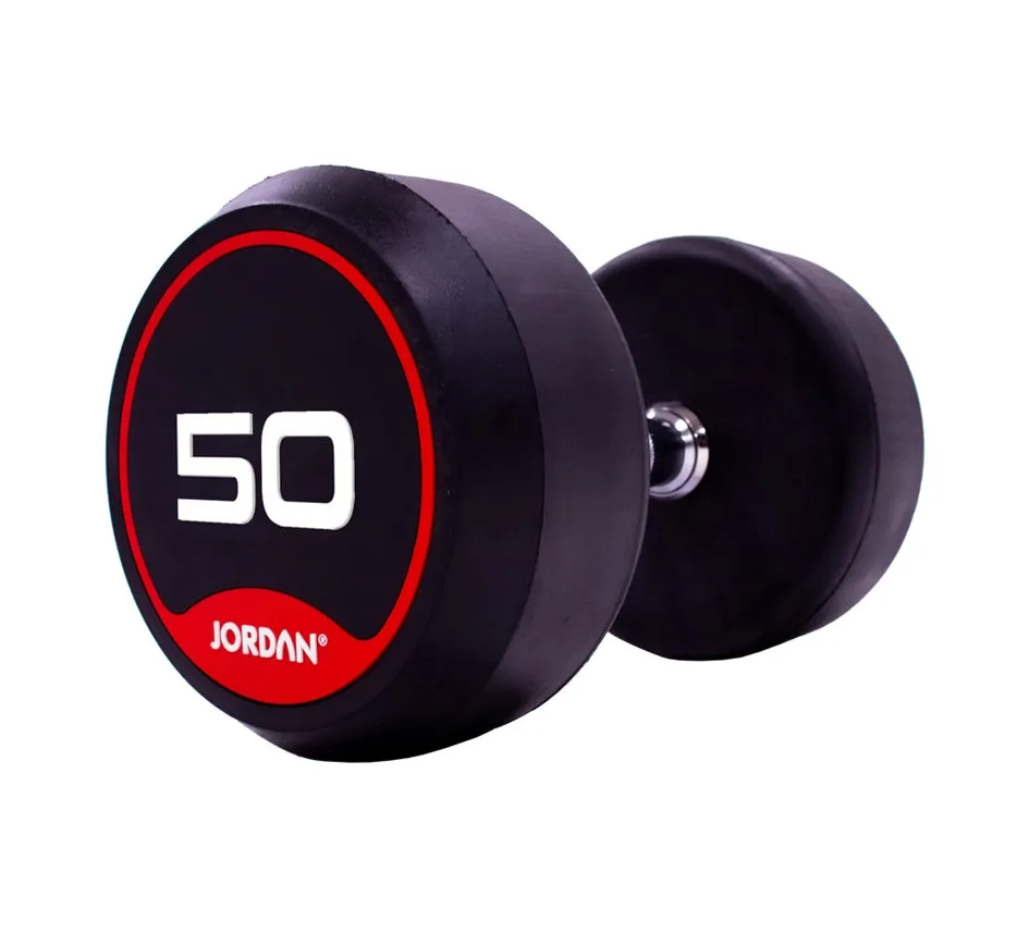 Haltères caoutchouc monobloc CLASSIC JORDAN de 1 à 75kg