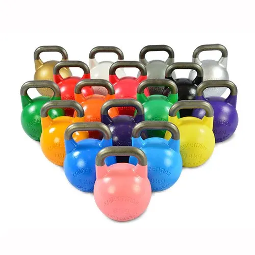 Kettlebells haltères russes compétition en acier inox