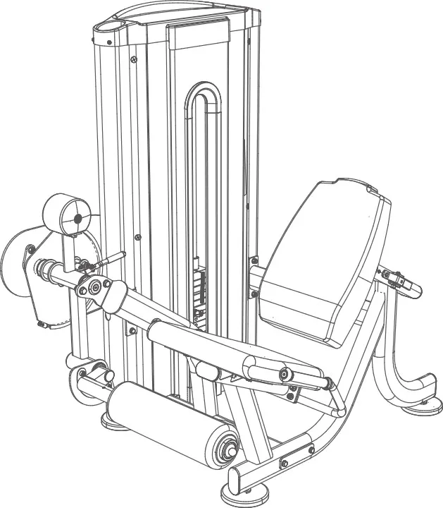 LEG EXTENSION QUADRICEPS L010B BH FITNESS – Image 5