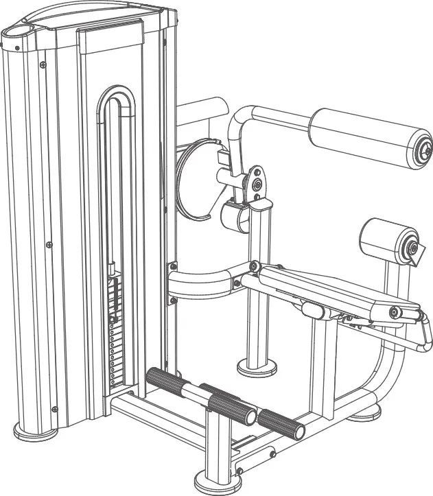 LOWER BACK MACHINE LOMBAIRES L510B BH FITNESS – Image 2