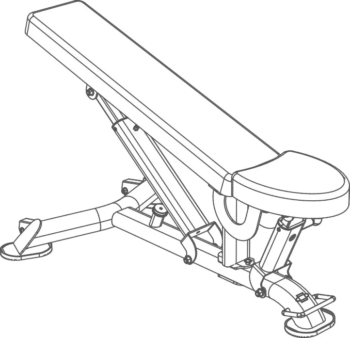 BANC MULTIPOSITIONS REGLABLE L825BB BH FITNESS – Image 4