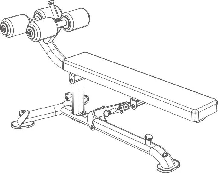 BANC MUSCULATION ABDOMINAUX CRUNCH L835BB BH FITNESS – Image 2
