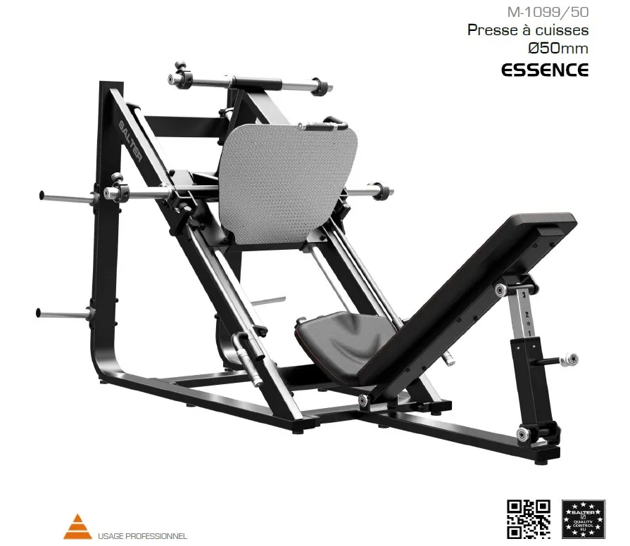 Leg presse inclinée quadriceps à cuisses à poids libre ligne ESSENCE de SALTER référence M-1099-50