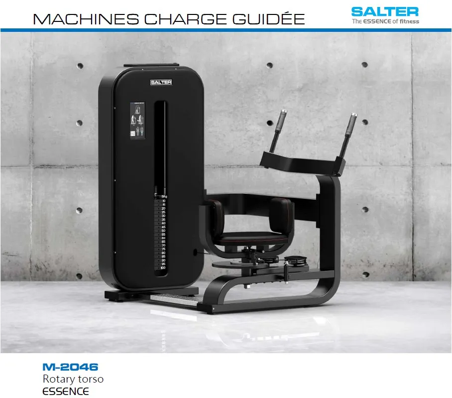Rotary torso twist machine ligne ESSENCE de SALTER référence M-2046