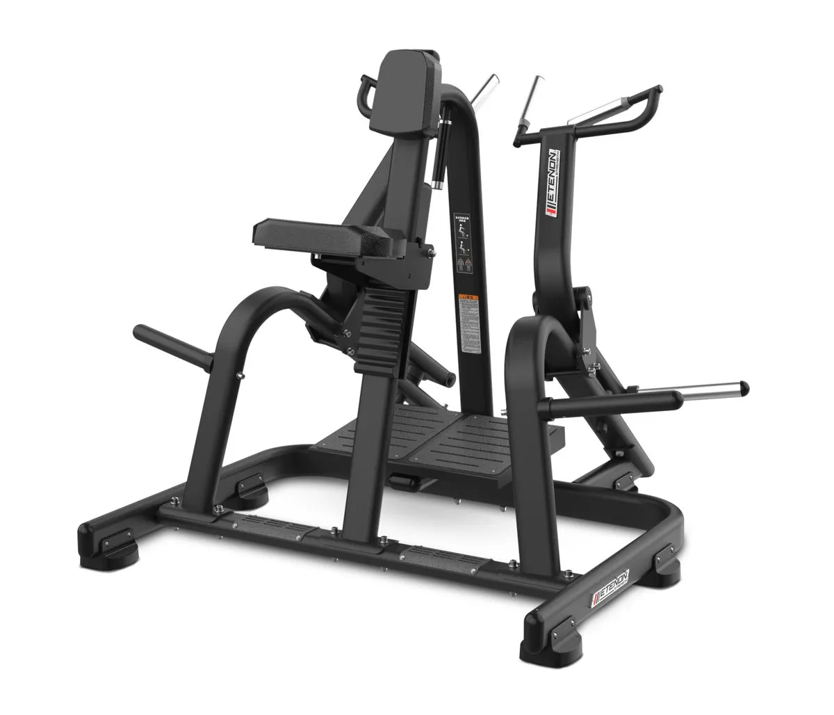 Rowing machine tirage dorsaux Dorian à charges libres PL4009 ETENON FITNESS