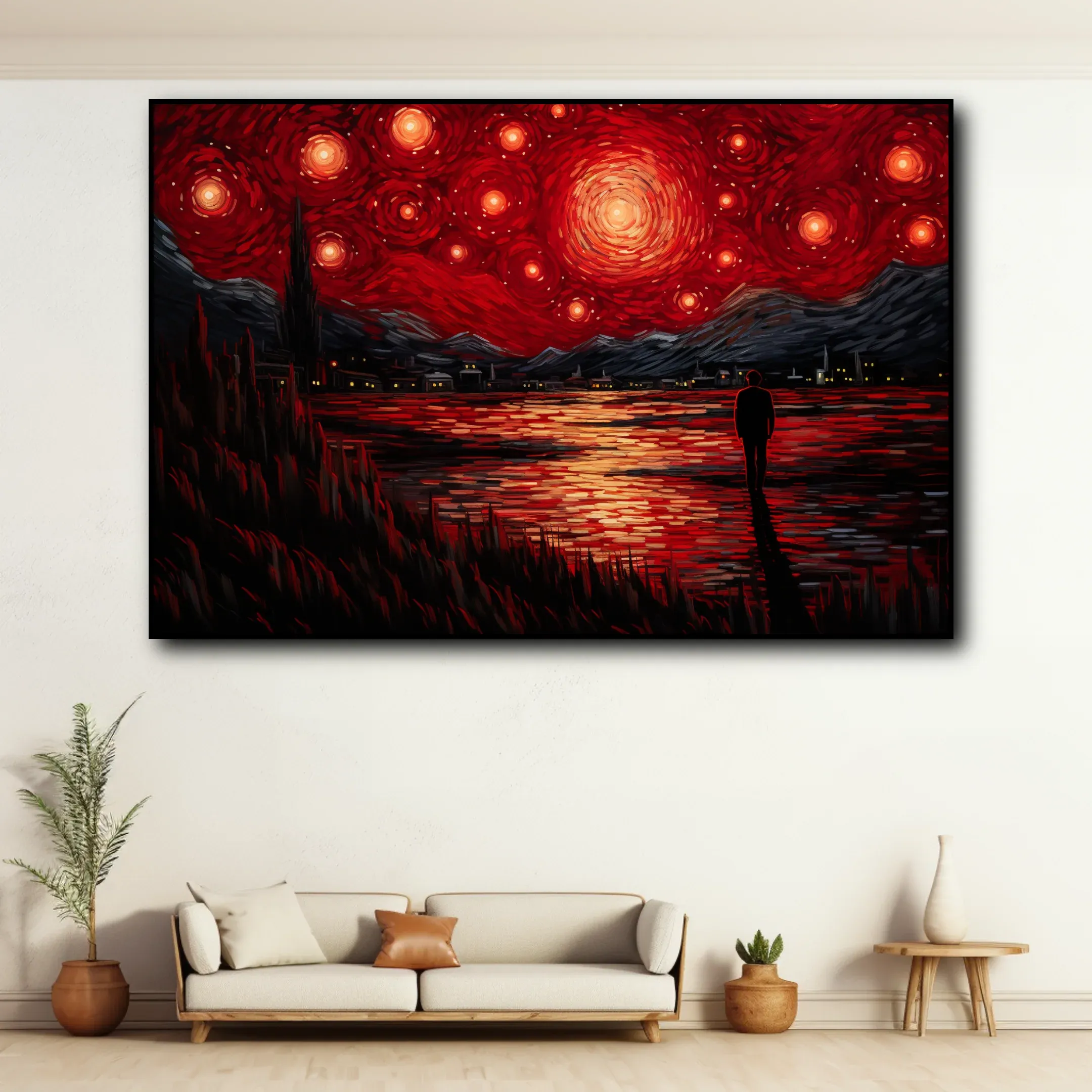 Tableau Van Gogh Rouge – Image 2