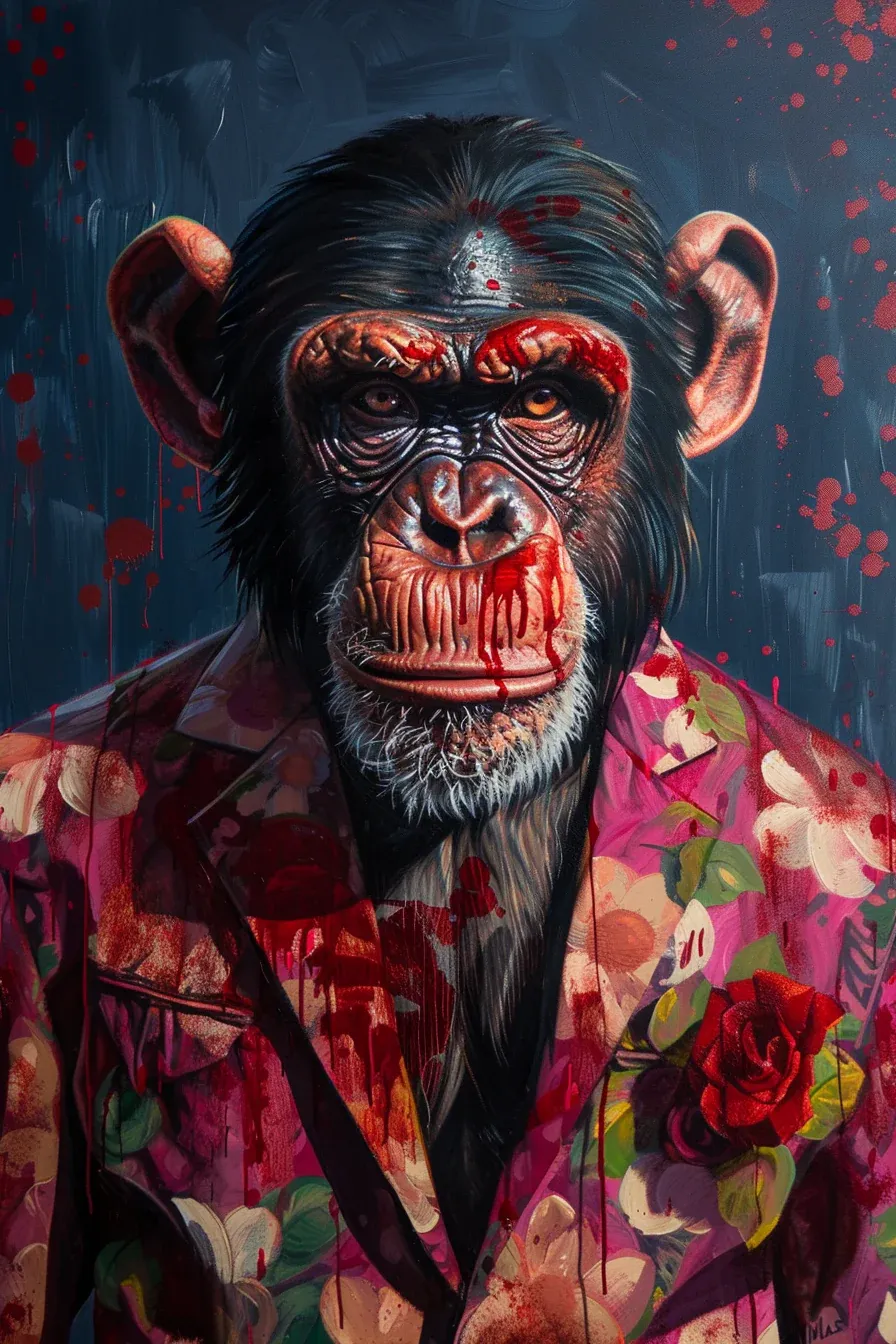 Tableau Singe Mafia – Image 3