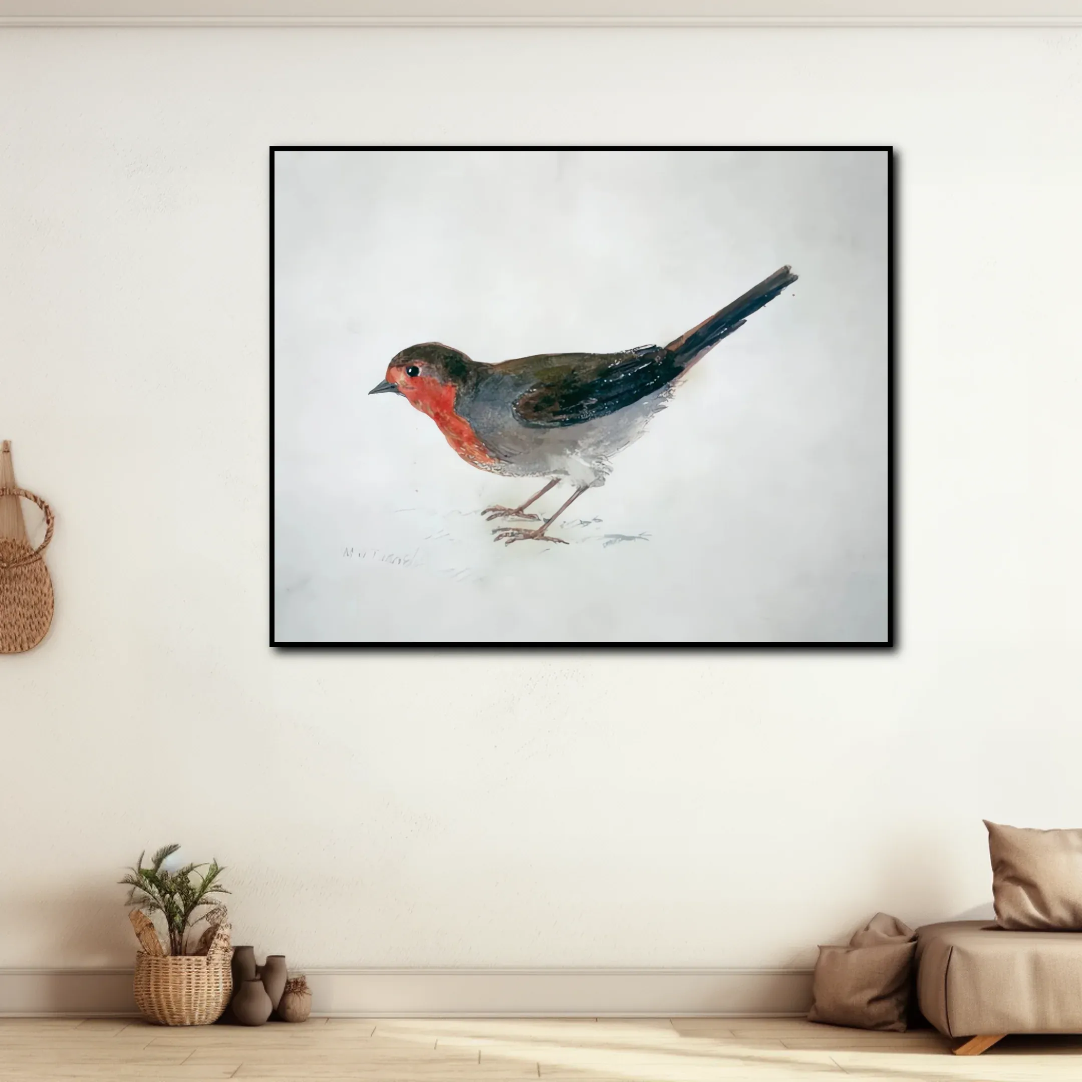 Robin, extrait de The Farnley Book of Birds - William Turner – Image 2