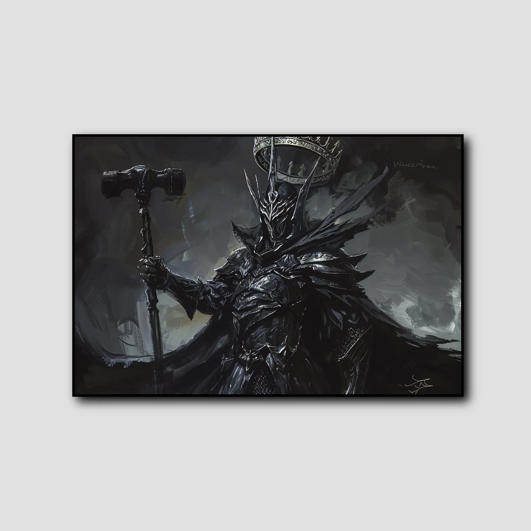 Tableau Seigneur des Anneaux Le Roi Sorcier