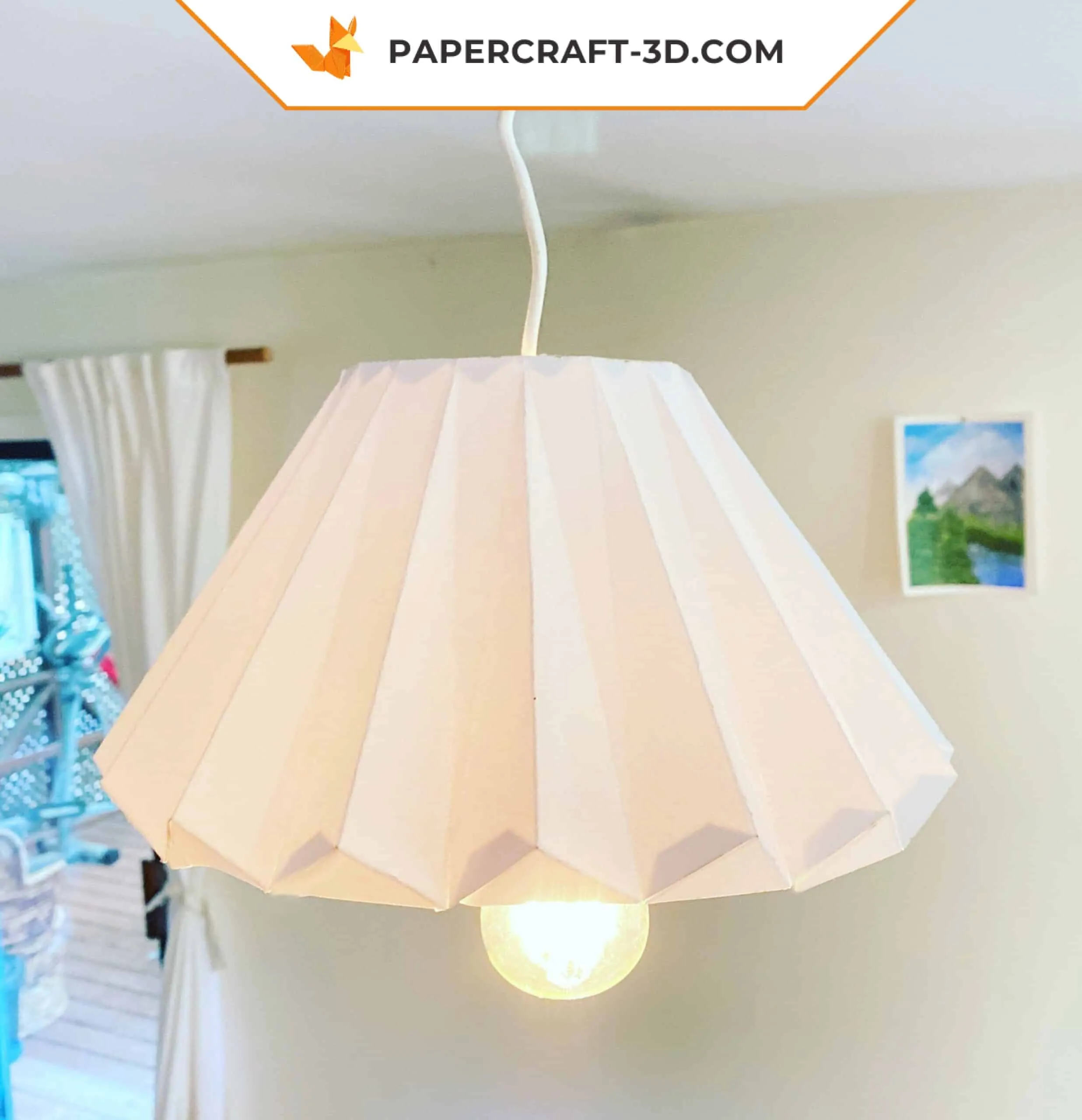 Papercraft d’abat-jour en origami