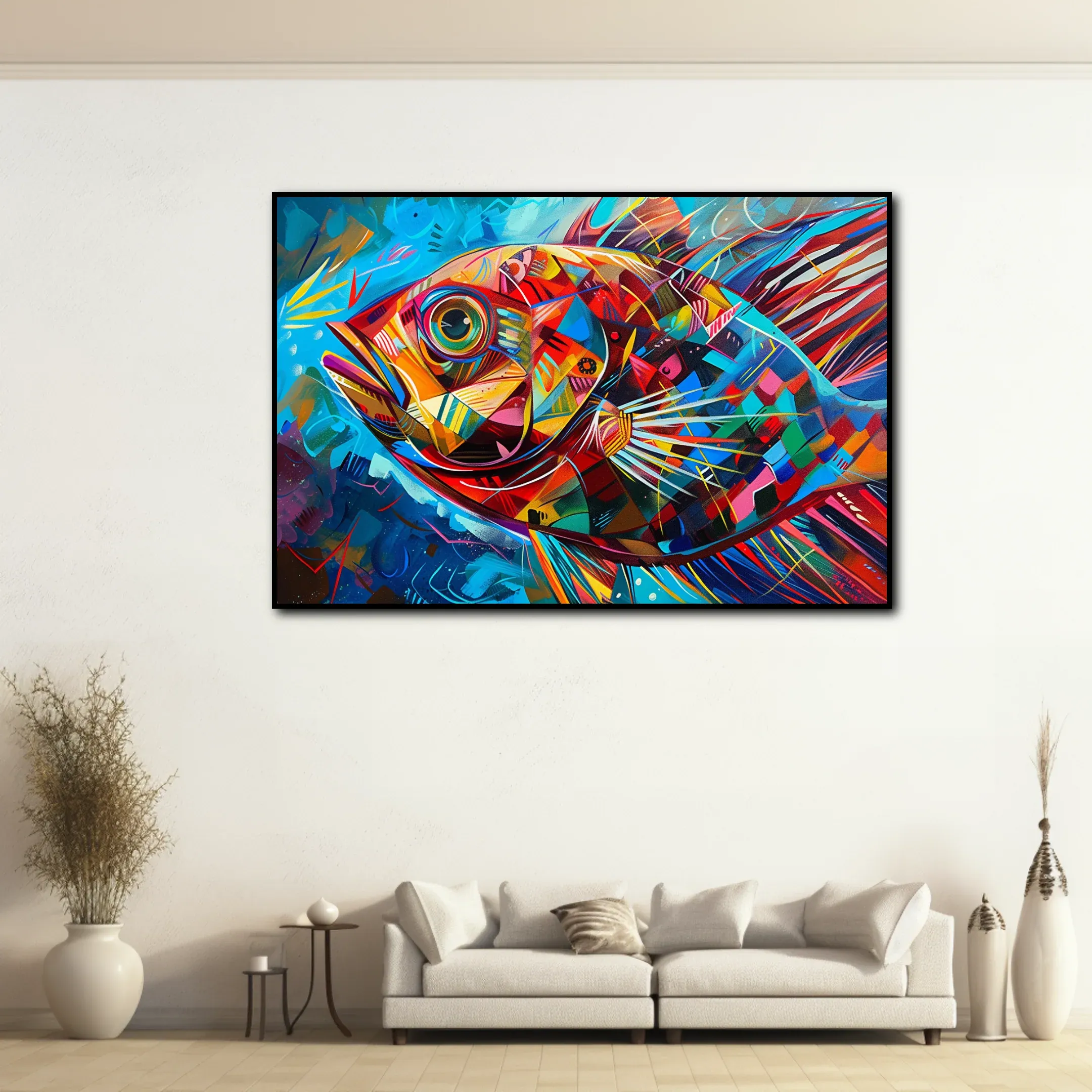 Tableau Abstrait Poisson – Image 2