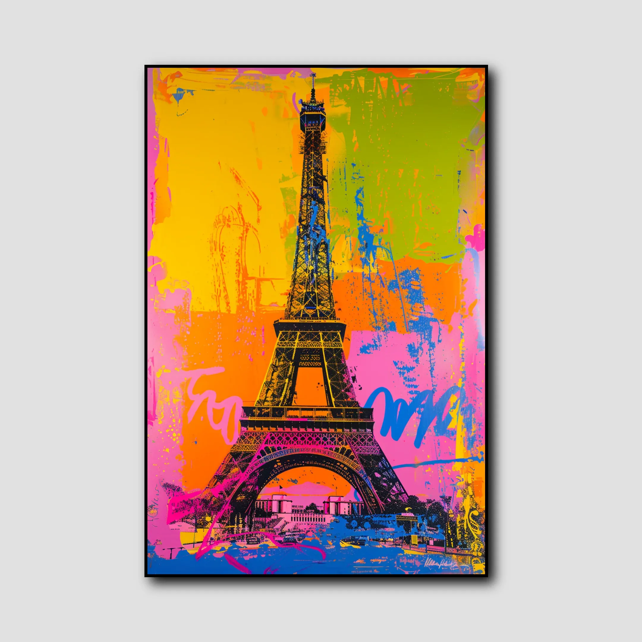 Tableau Tour Eiffel Coloré
