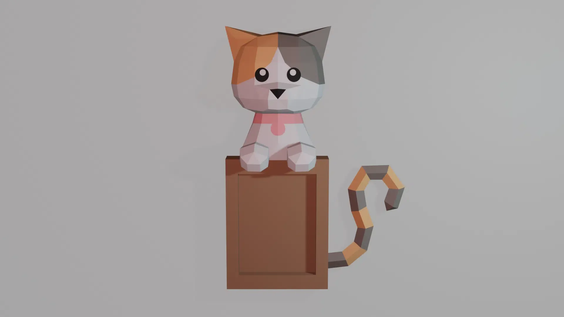 Cadre photo d’un chat en papercraft 3D – Image 2