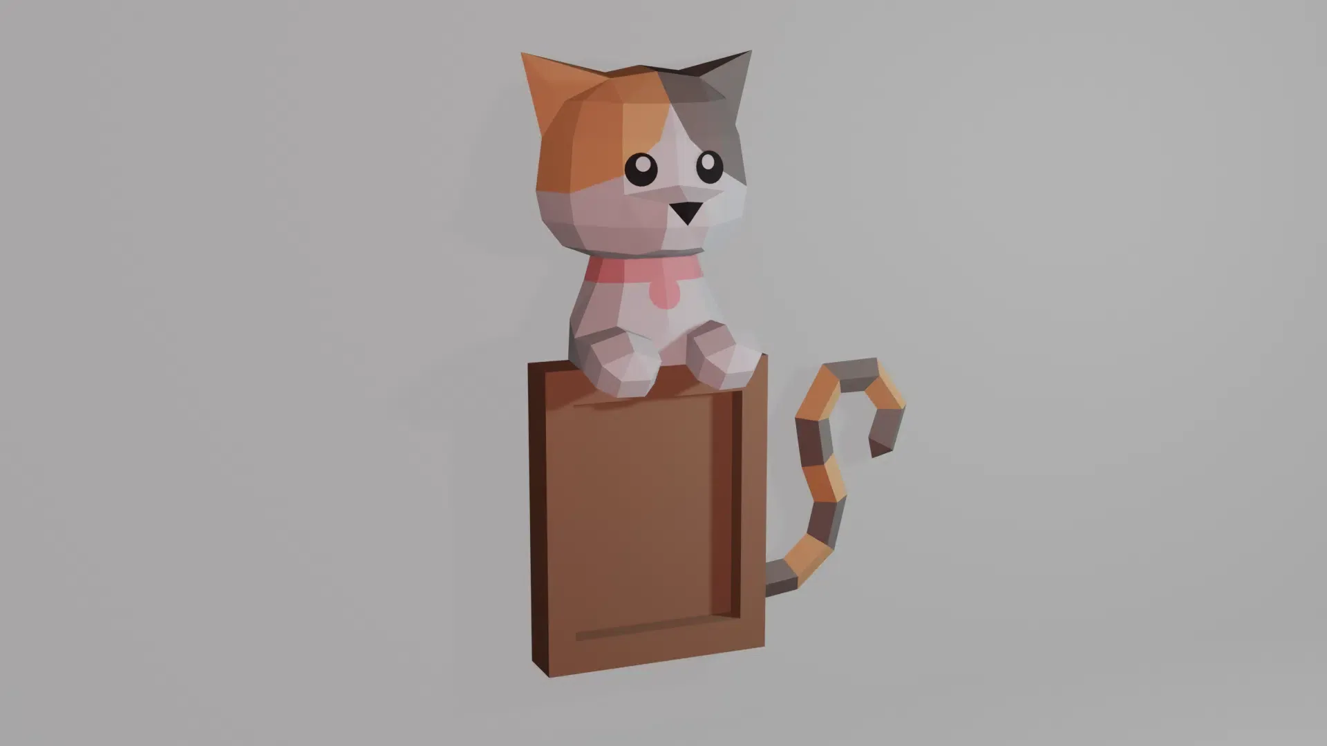 Cadre photo d’un chat en papercraft 3D – Image 3