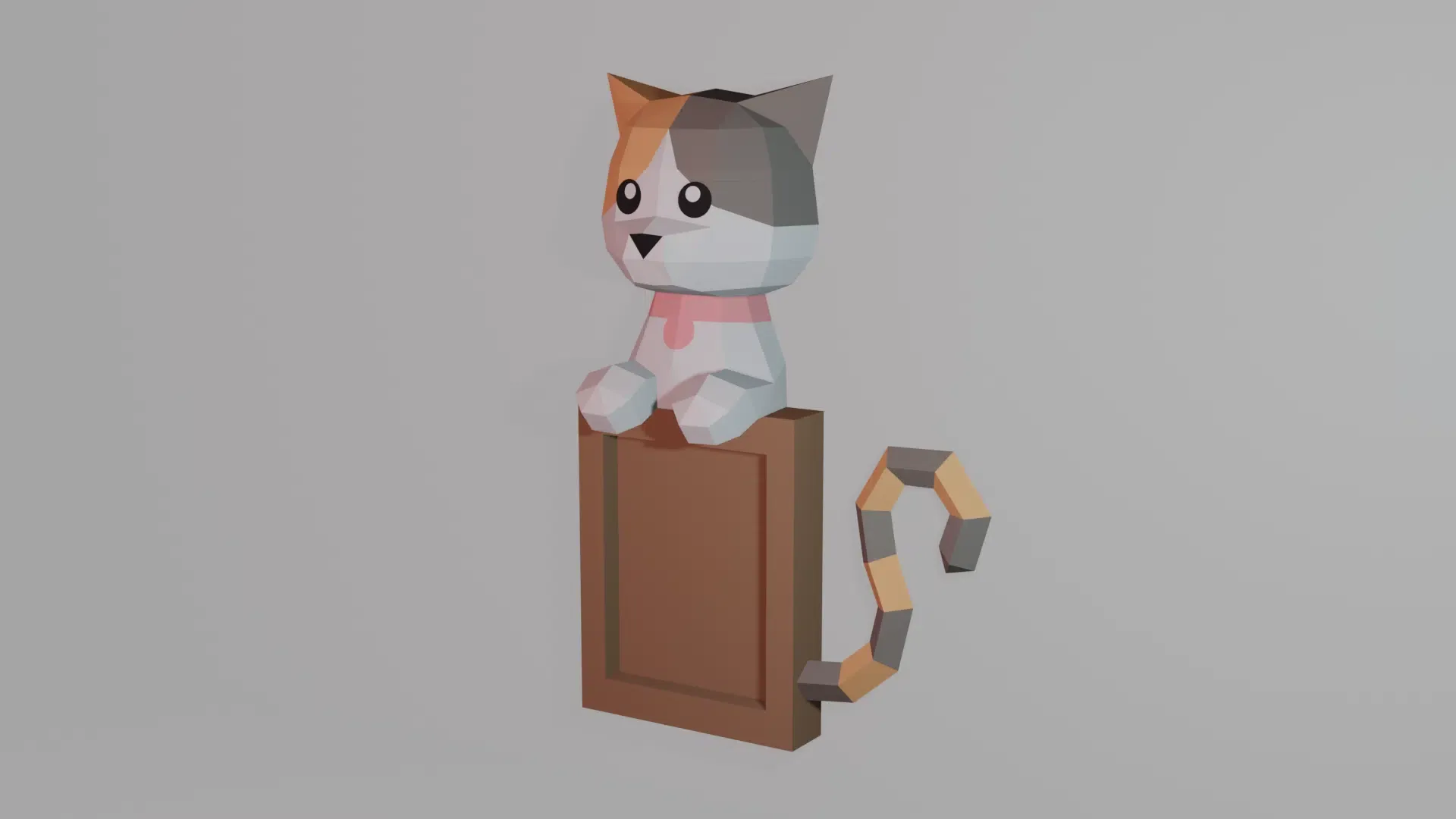 Cadre photo d’un chat en papercraft 3D – Image 4
