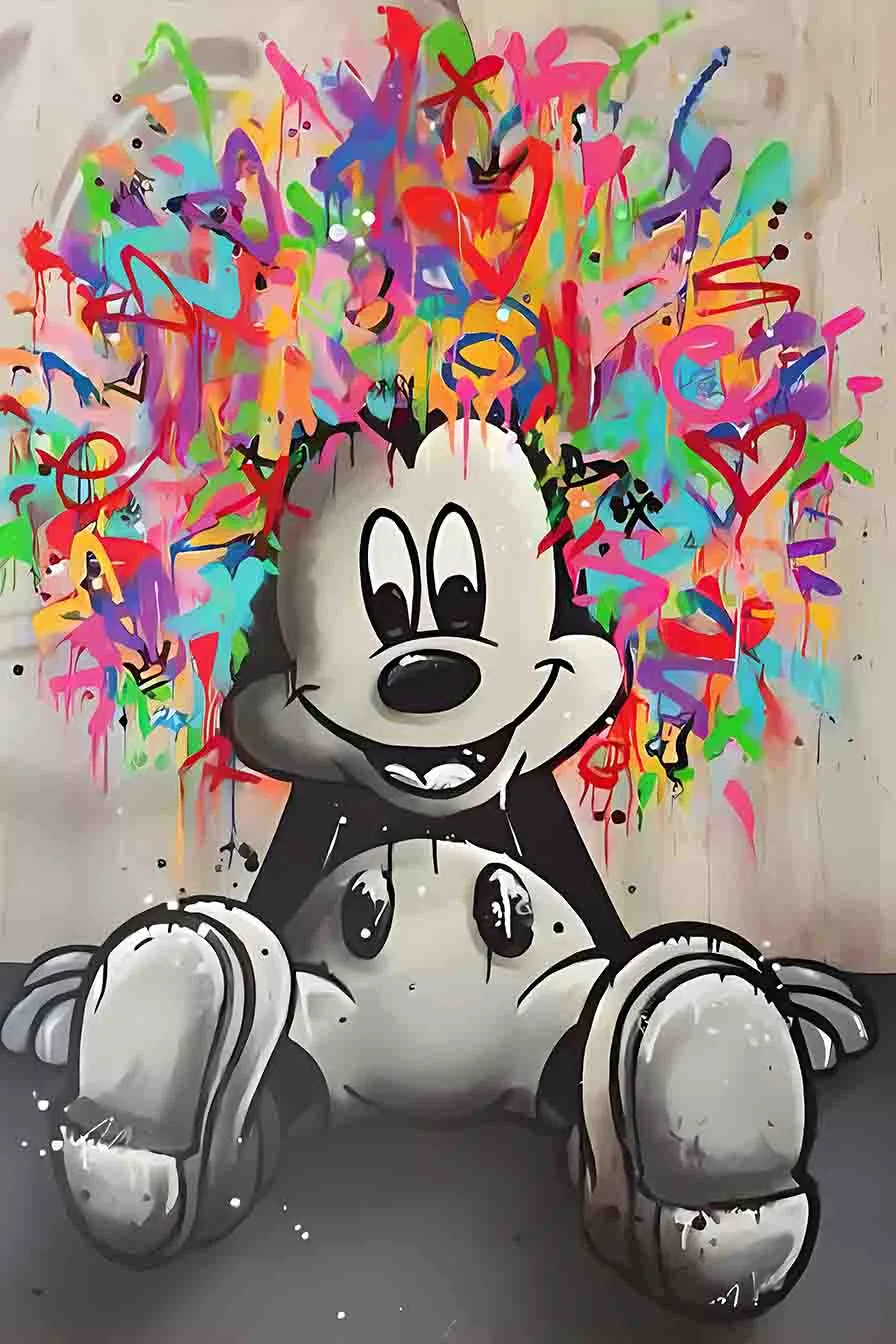 Tableau Street Art Mickey Mouse – Image 3