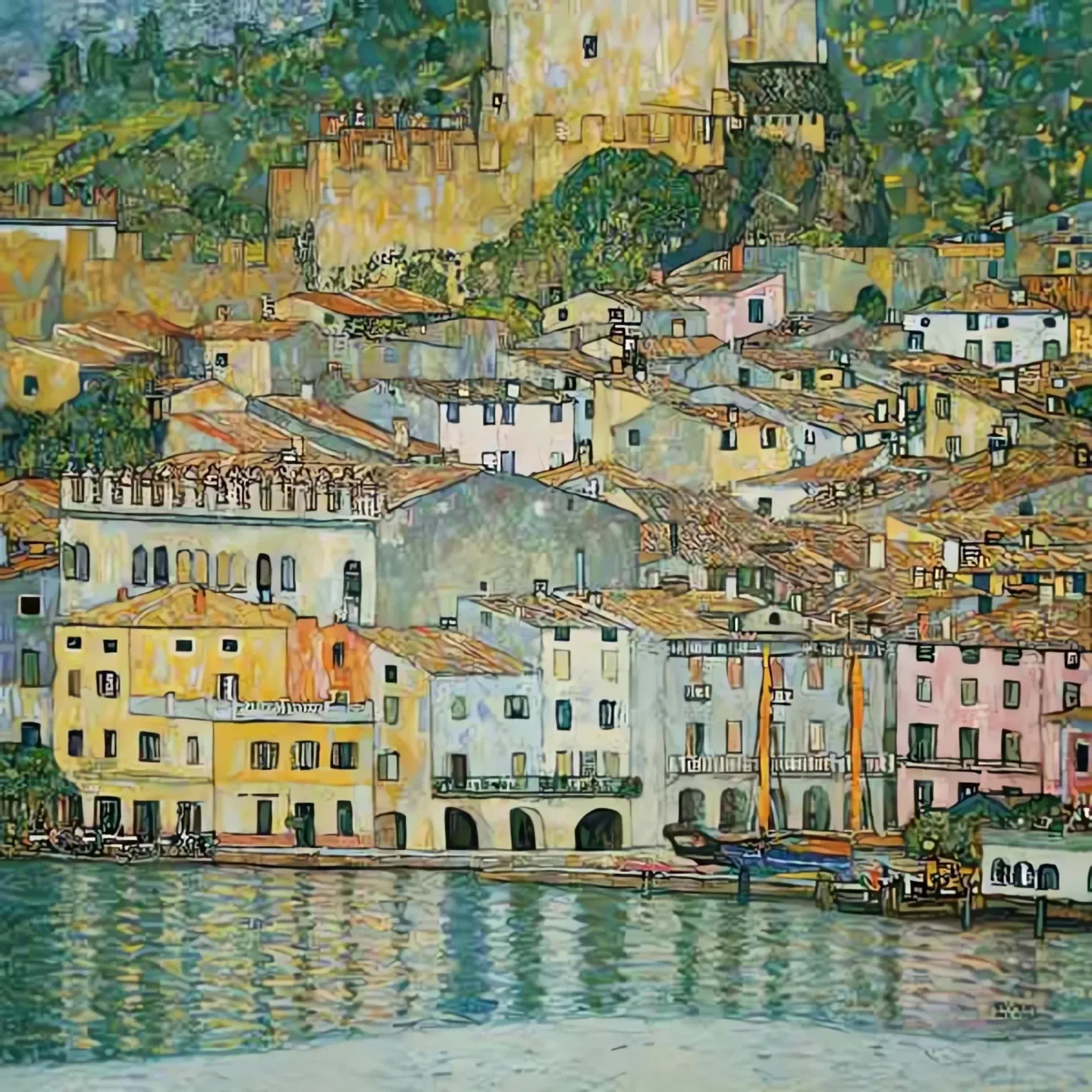 Malcesine sur le lac de Garde - Gustav Klimt – Image 3