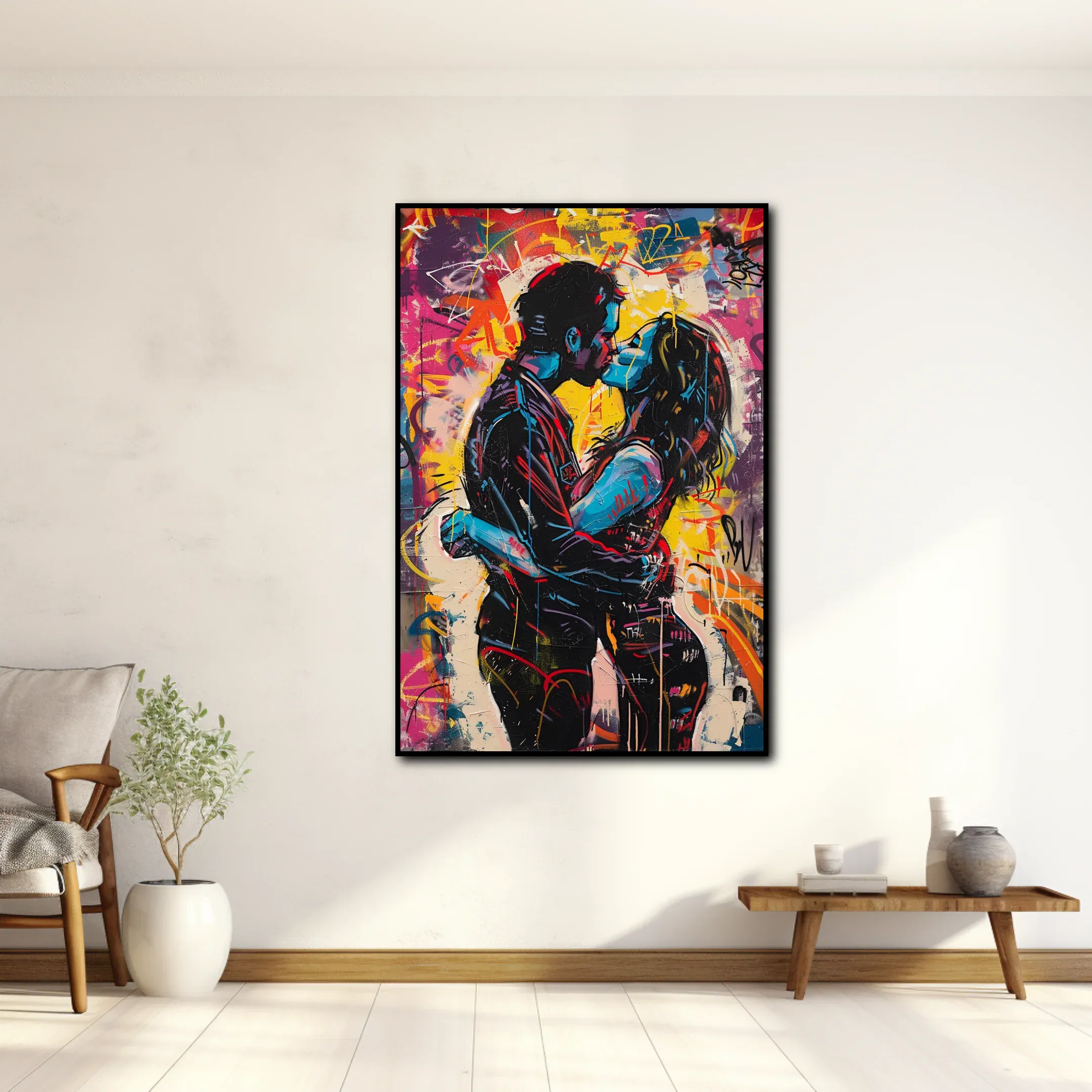 Tableau Street Art Premiers Baisers – Image 2