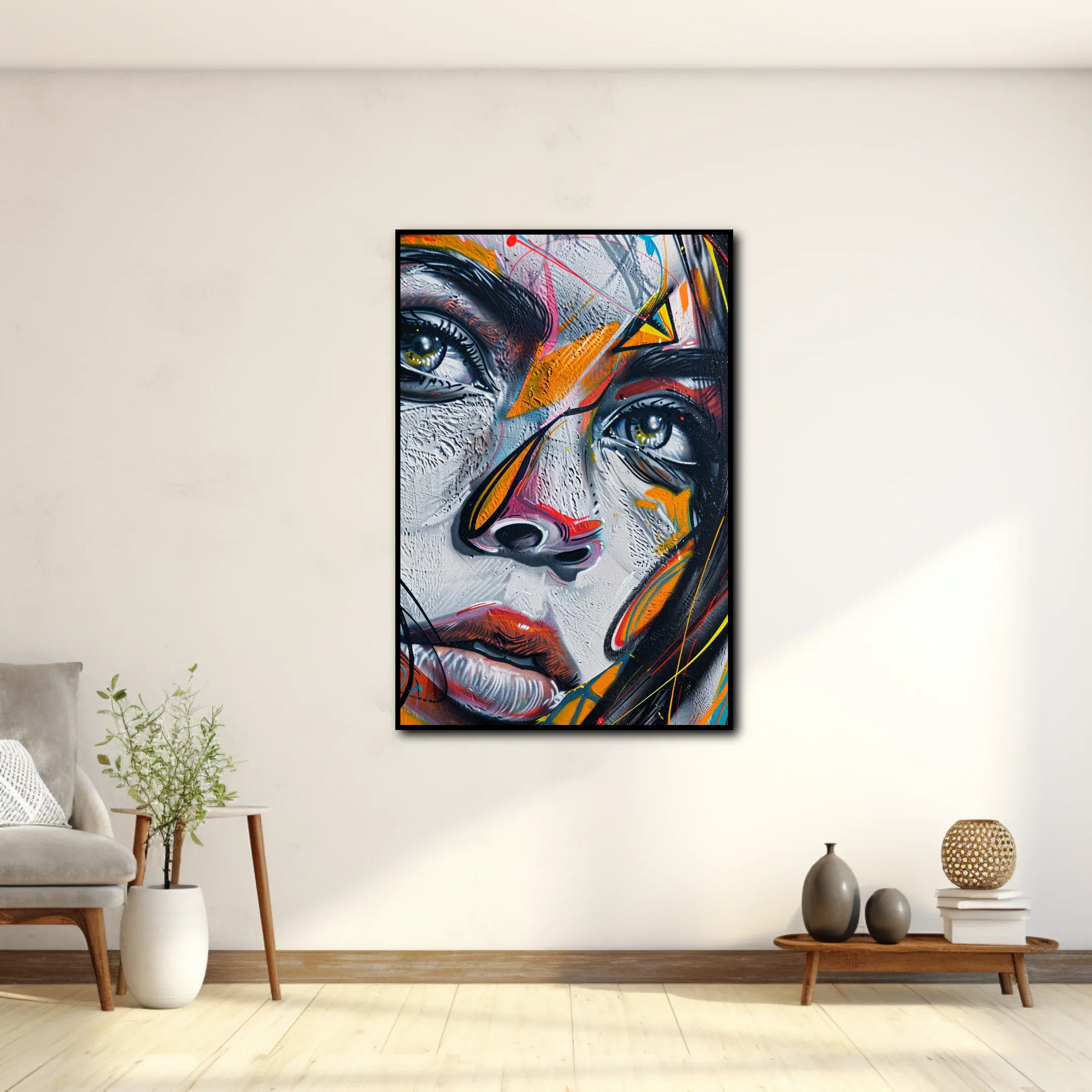 Tableau Street Art Visage – Image 2