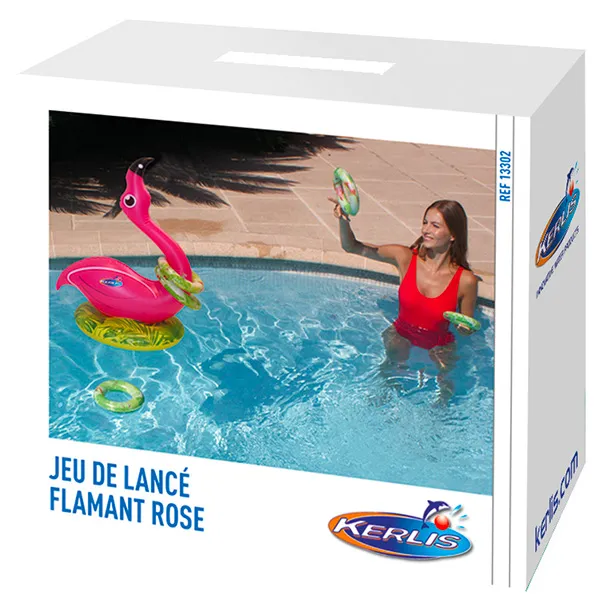 jeu de lancer d’anneaux en piscine – Flamant rose – Image 3