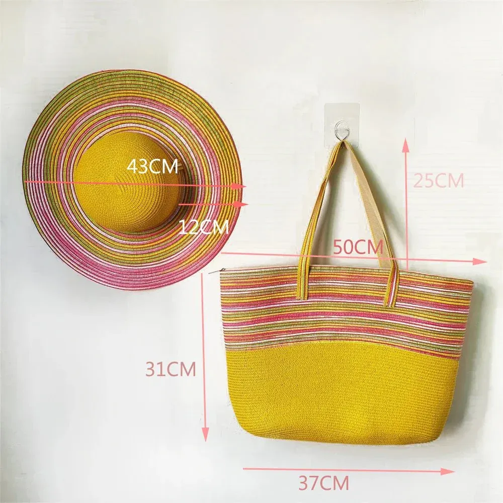 Chapeau de paille et sac de plage – Image 2