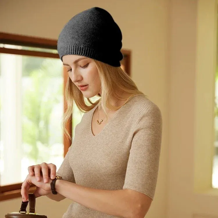 Bonnet en cachemire femme